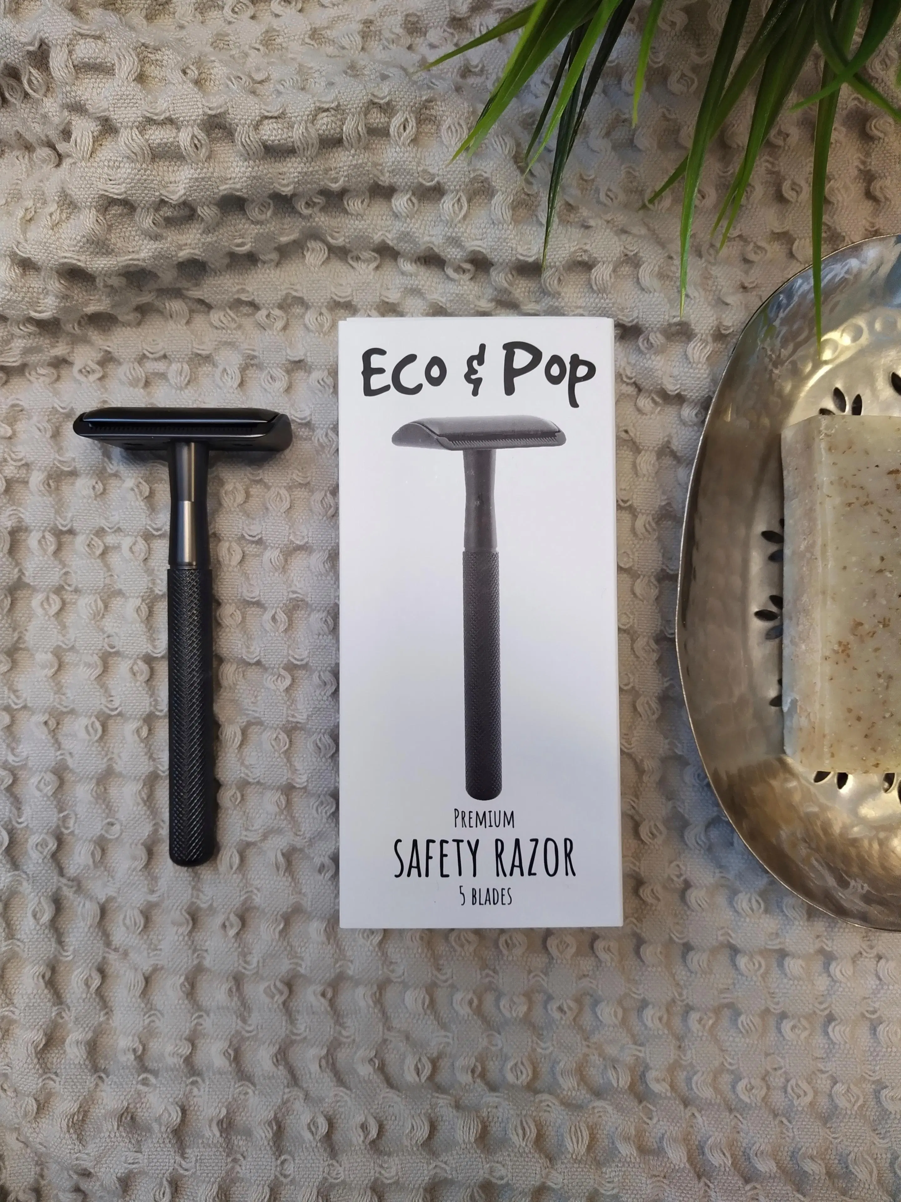 Eco & Pop Premium kestoshaver musta metalli