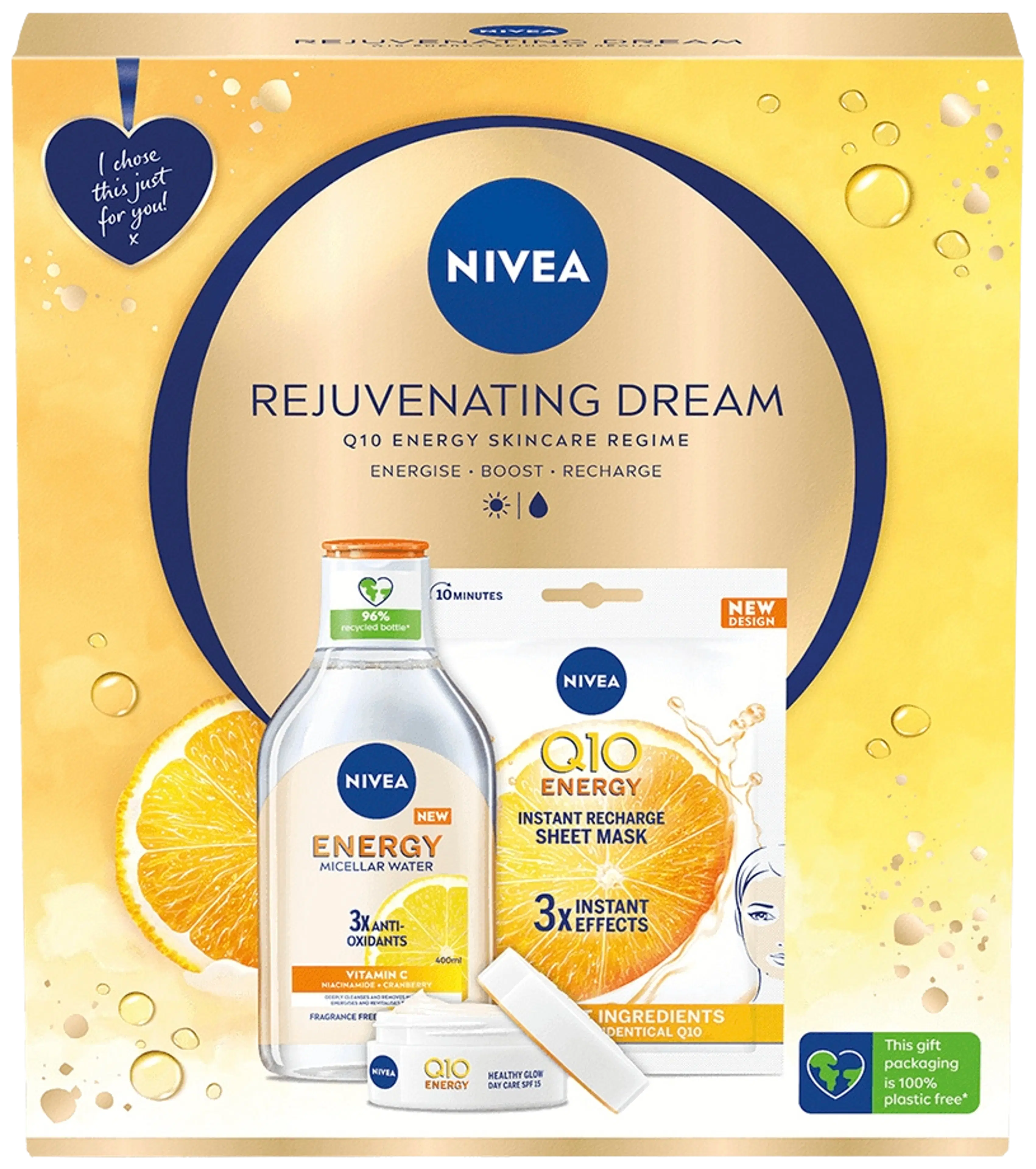 NIVEA lahjapakkaus Rejuvenating Dream 2023 sis. 3 tuotetta