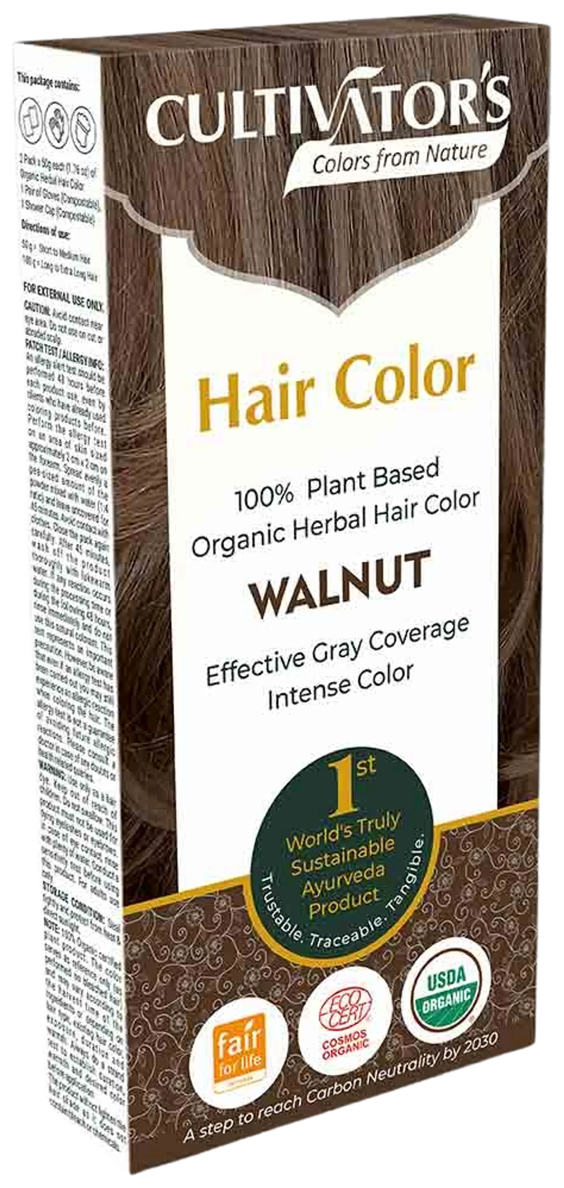 Cultivator's Hair Color Kasviväri Walnut 100g