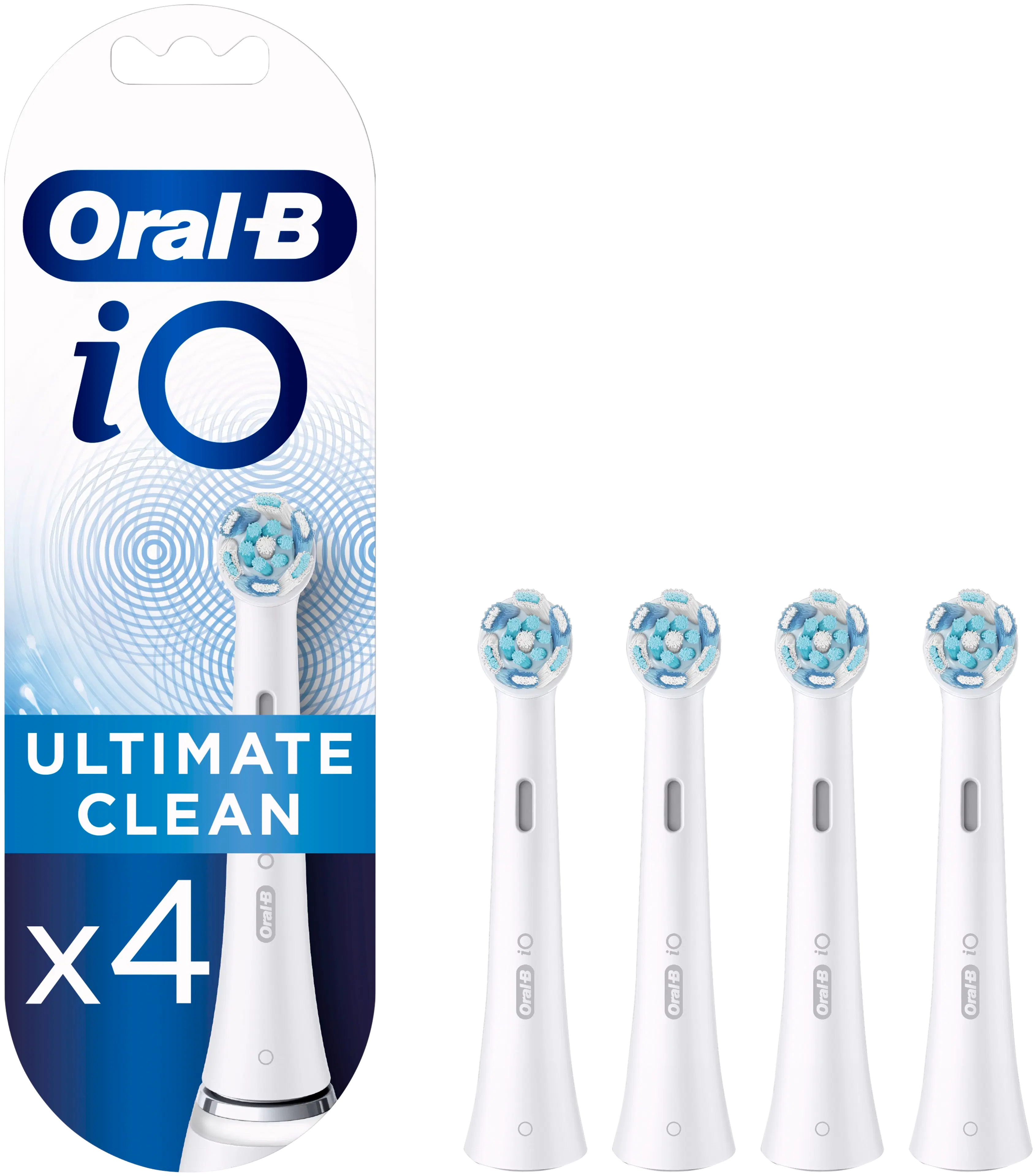 Oral-B iO Ultimate Clean -Vaihtoharjat, 4 Kpl:n Pakkaus
