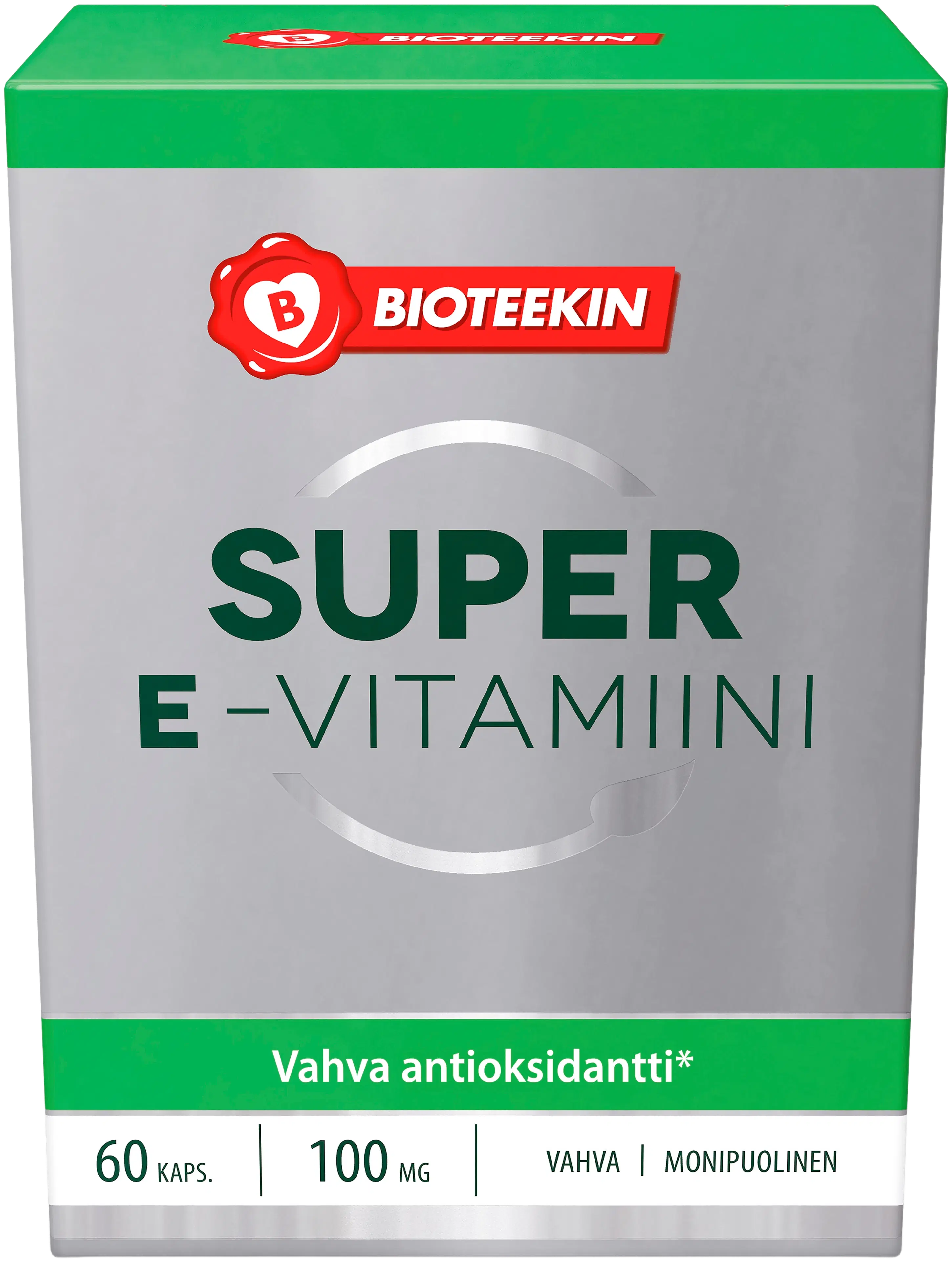 Bioteekki Super E-vitamiini ravintolisä 60 kaps.