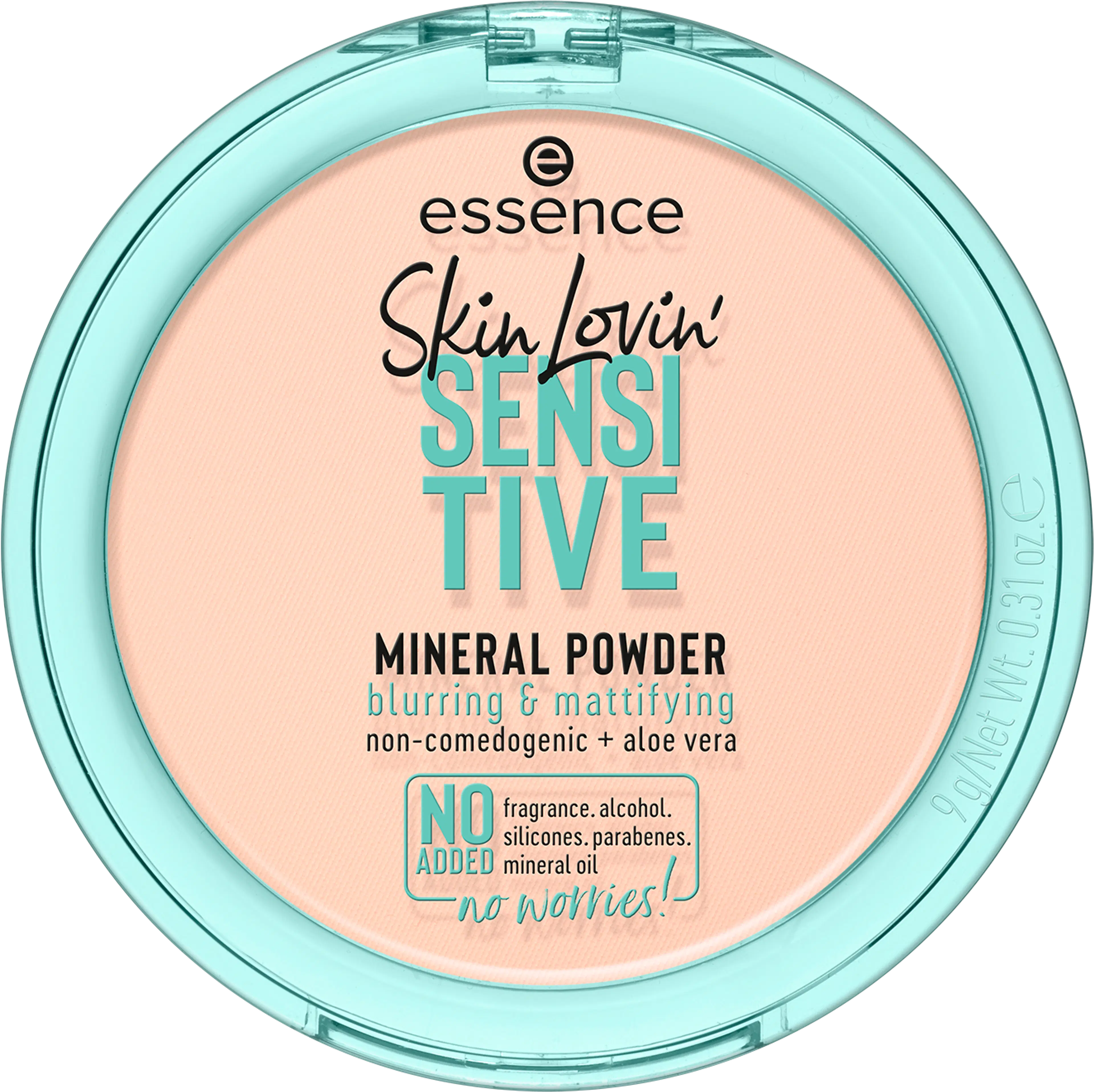 essence Skin Lovin' SENSITIVE MINERAL POWDER puuteri 9 g