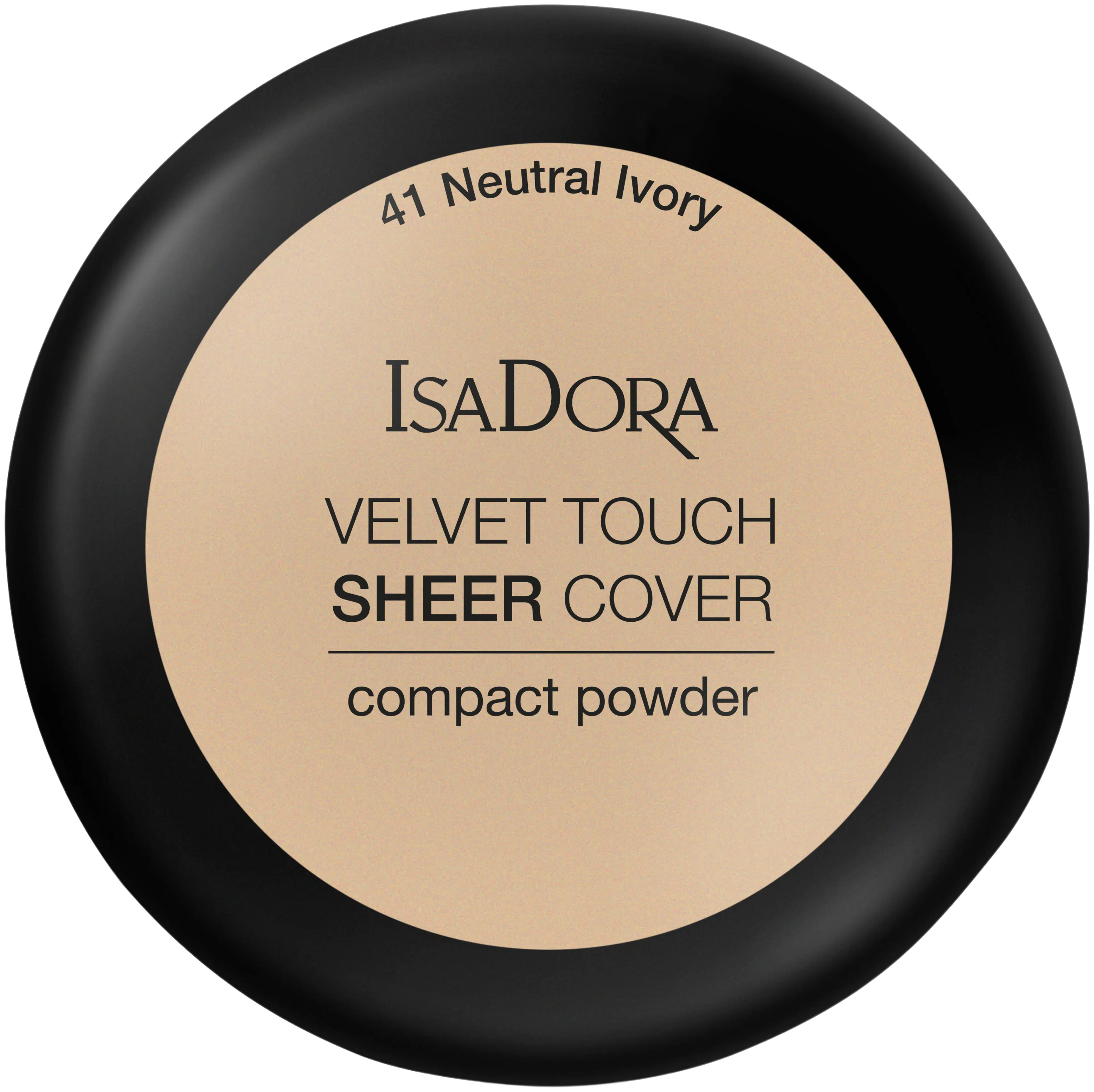 IsaDora Velvet Touch Sheer Cover Compact Powder 10 g 41 Neutral Ivory kivipuuteri