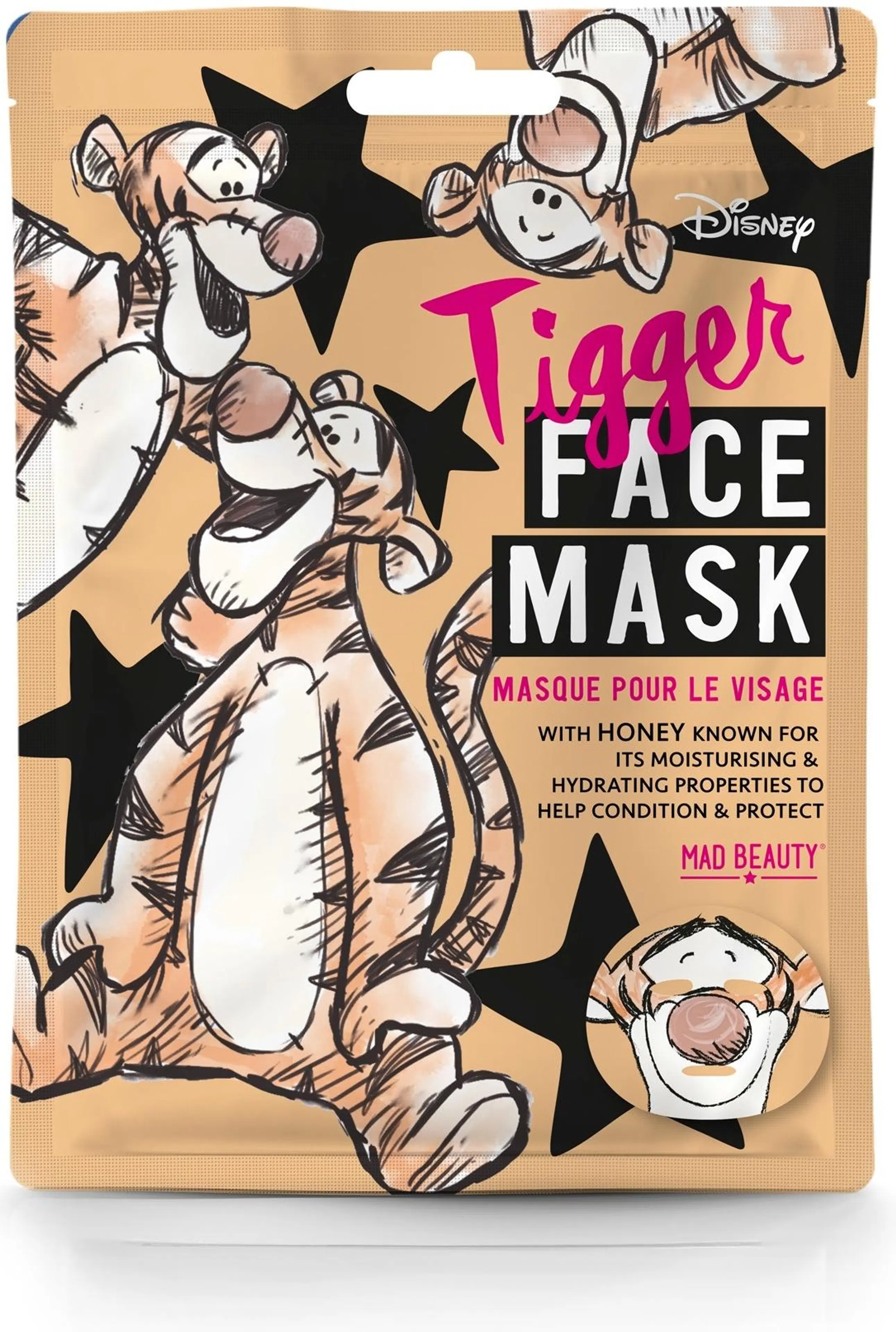 Mad Beauty Disney Animals Face Mask Tigger -kangasnaamio