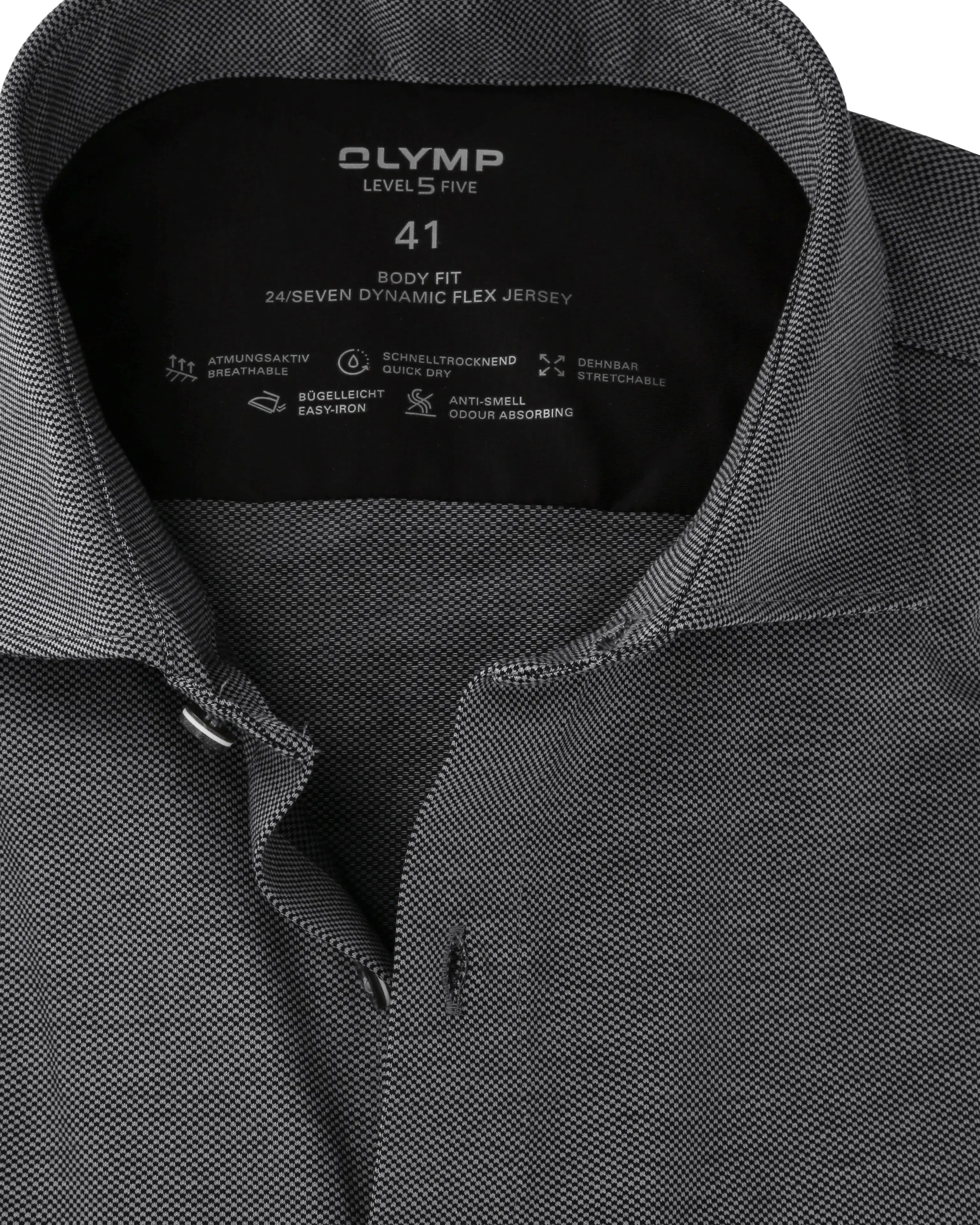Olymp Level Five Body fit Jersey kauluspaita