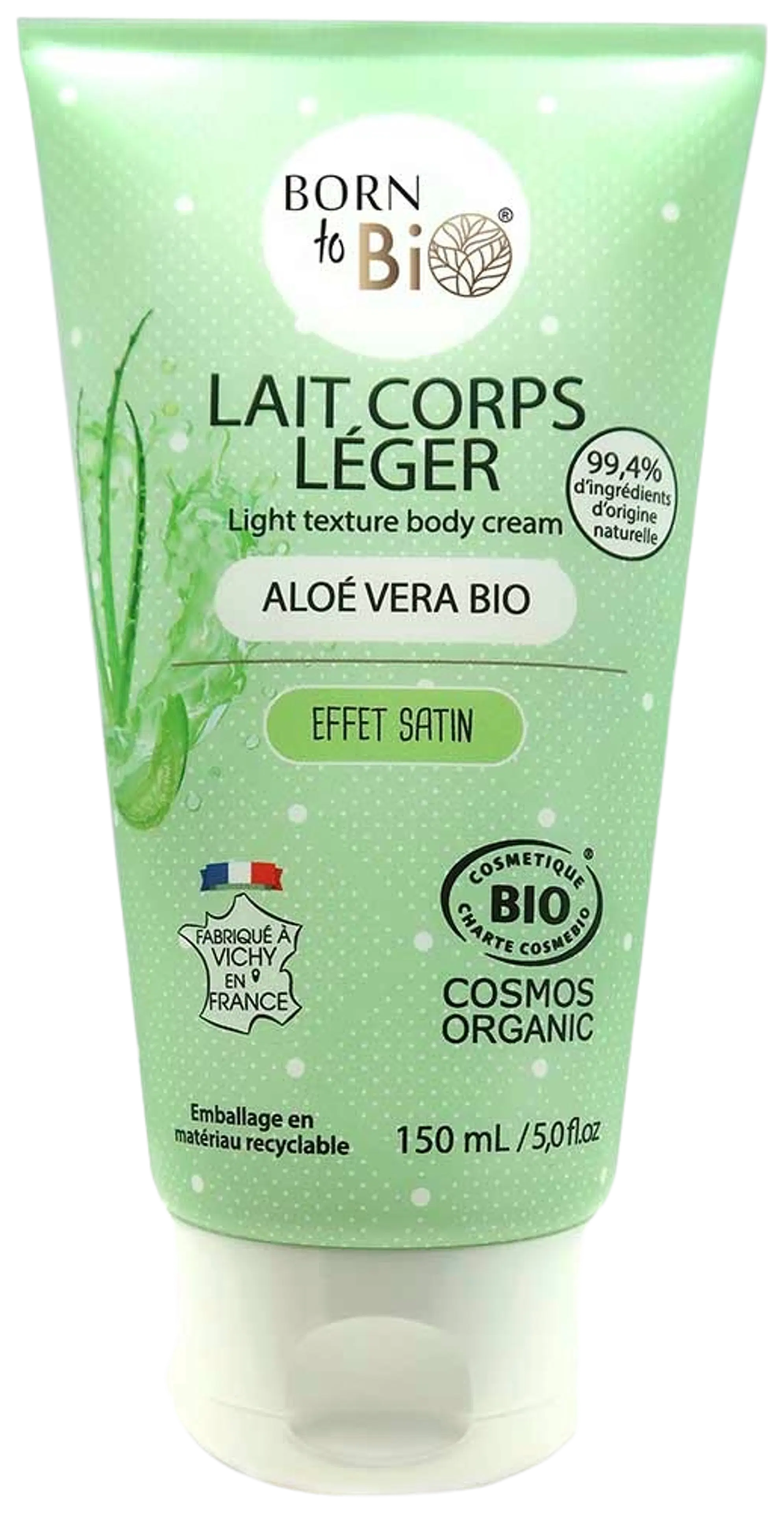 Born to Bio Light Body Milk Aloe Vera Kosteuttava Vartalovoide 150ml