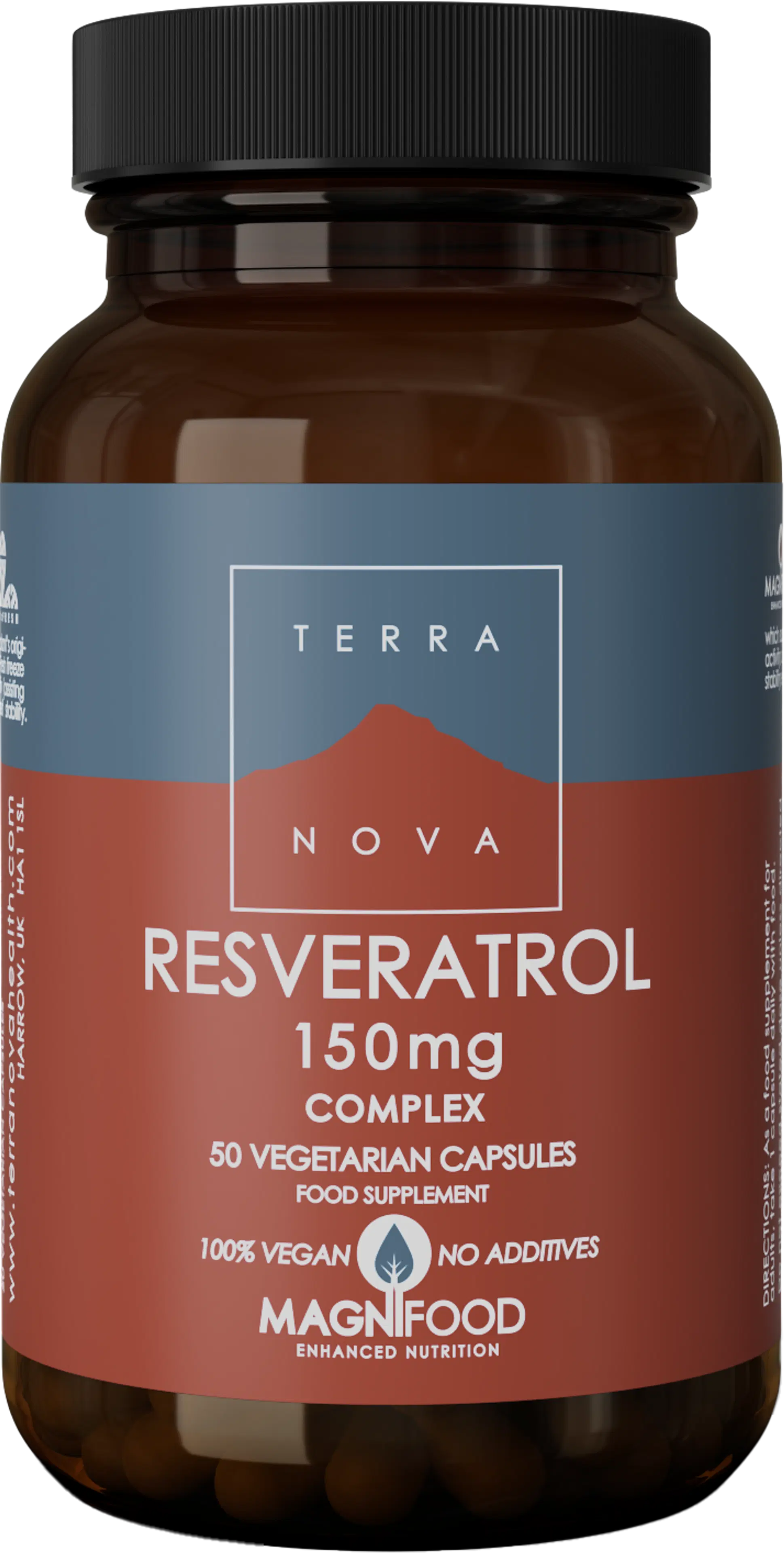 Terranova Resveratrol 150 mg Complex ravintolisä 50 kaps.