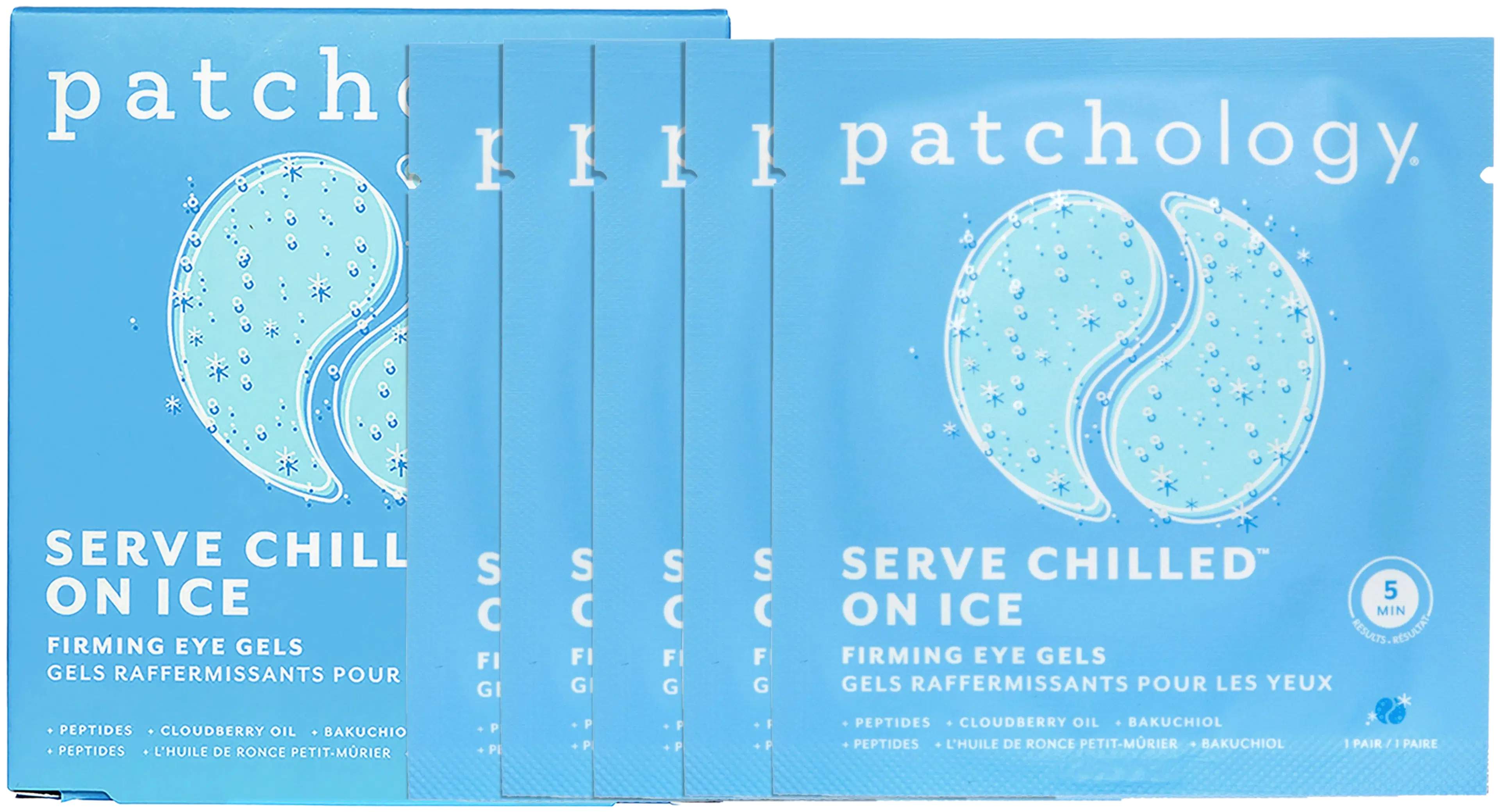 Patchology Serve Chilled™ On Ice Firming Eye Gels -silmänalusnaamiolaput 5 paria