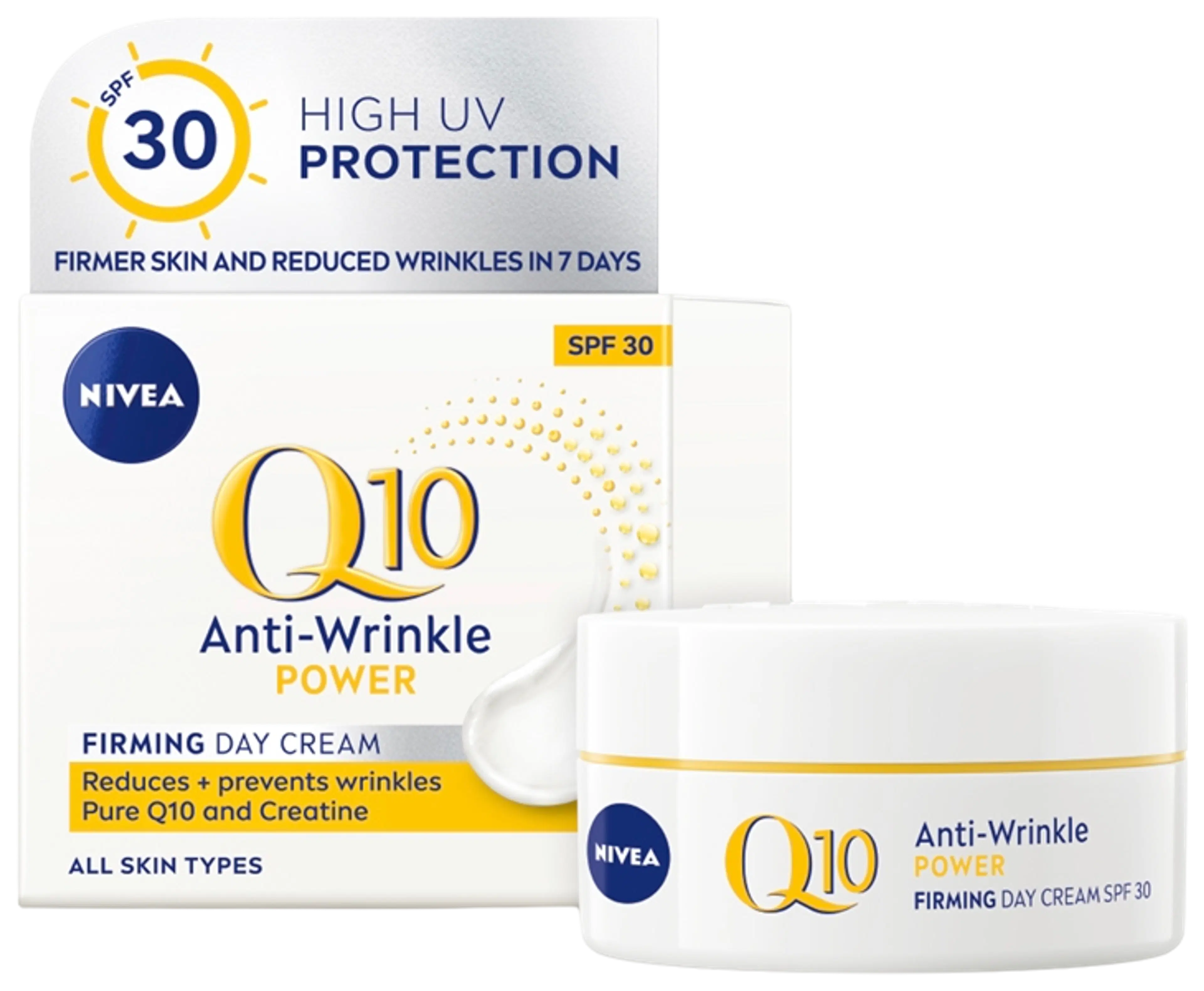 NIVEA 50ml Q10 POWER Anti-Wrinkle + Firming SPF 30 Day Cream -päivävoide