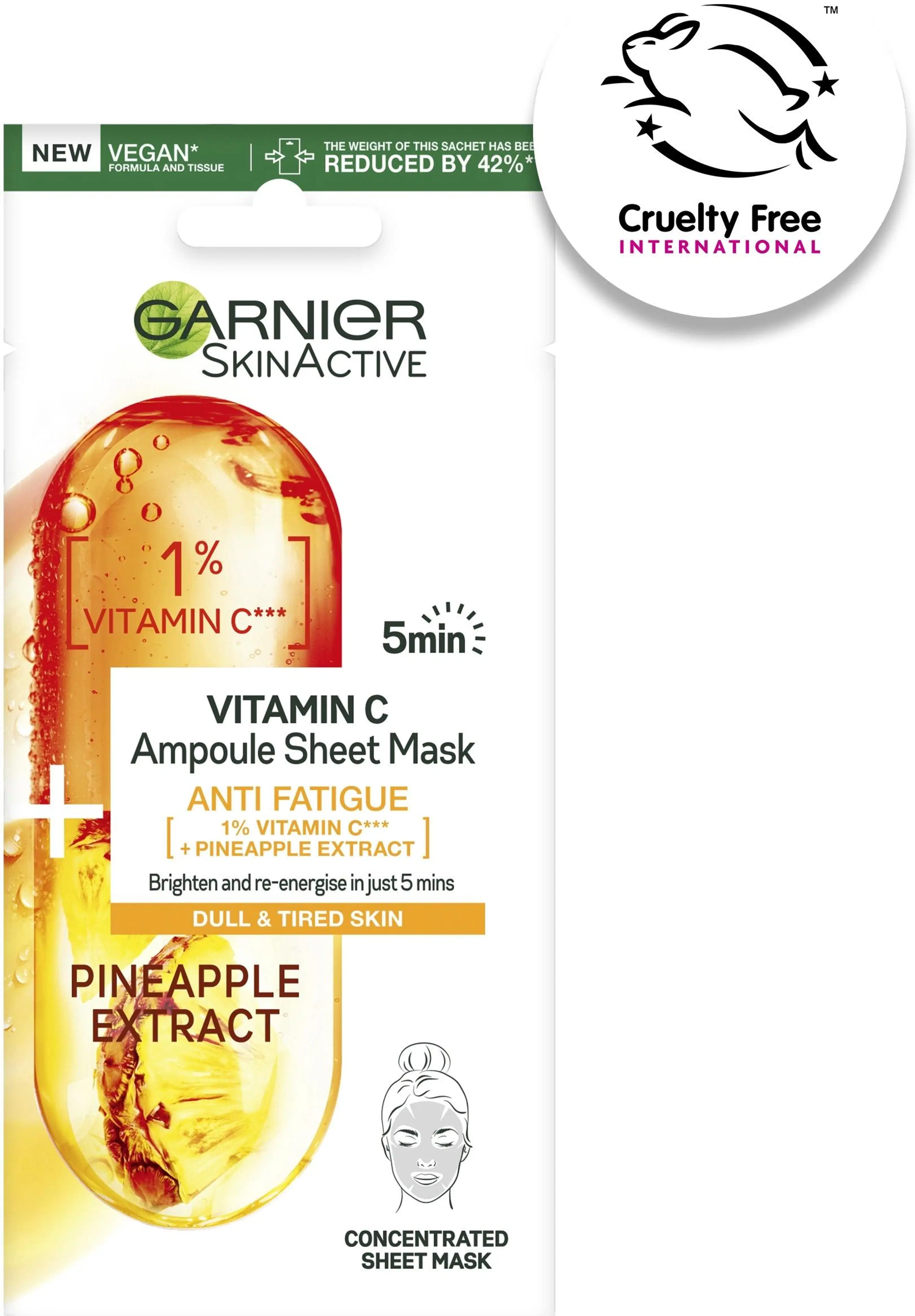 Garnier Skin Active Cg-vitamiini ampullikangasnaamio 15g