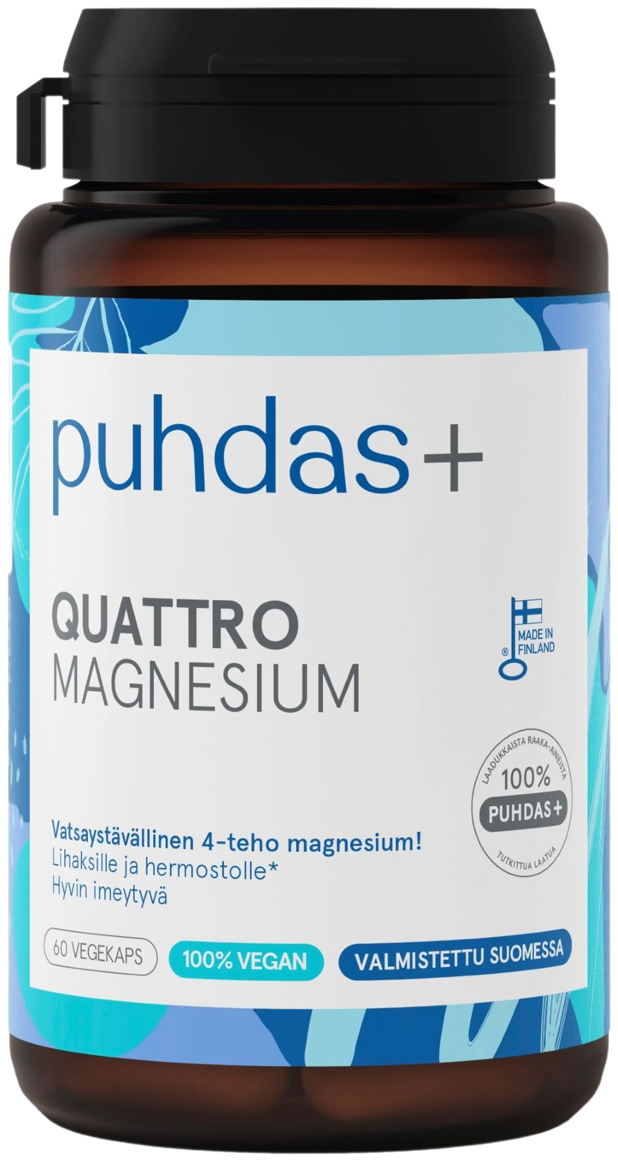 Puhdas+ Quattro Magnesiumvalmiste 36g/60kaps