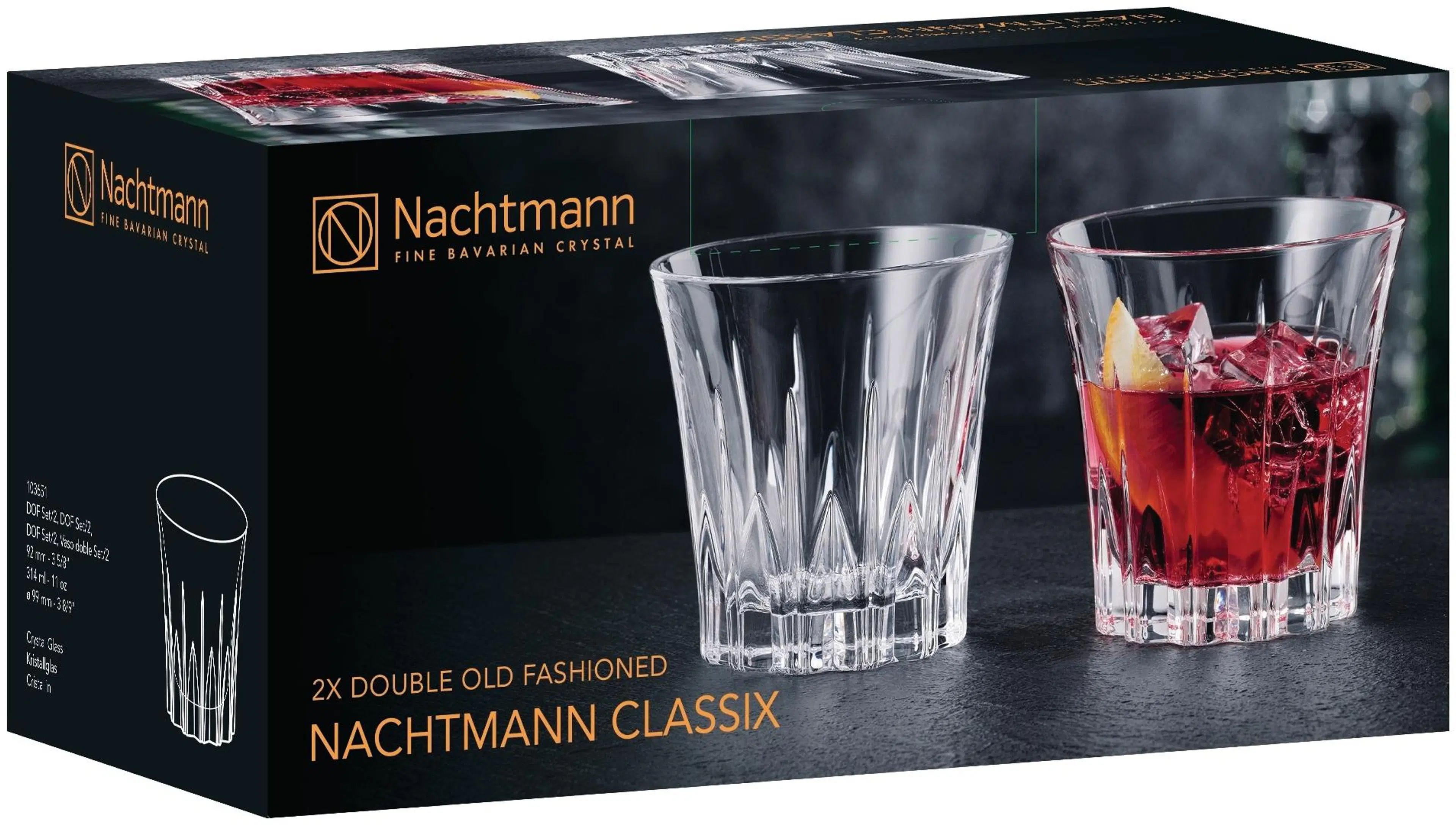 Nachtmann Classic Decor DOF lasi 2 kpl