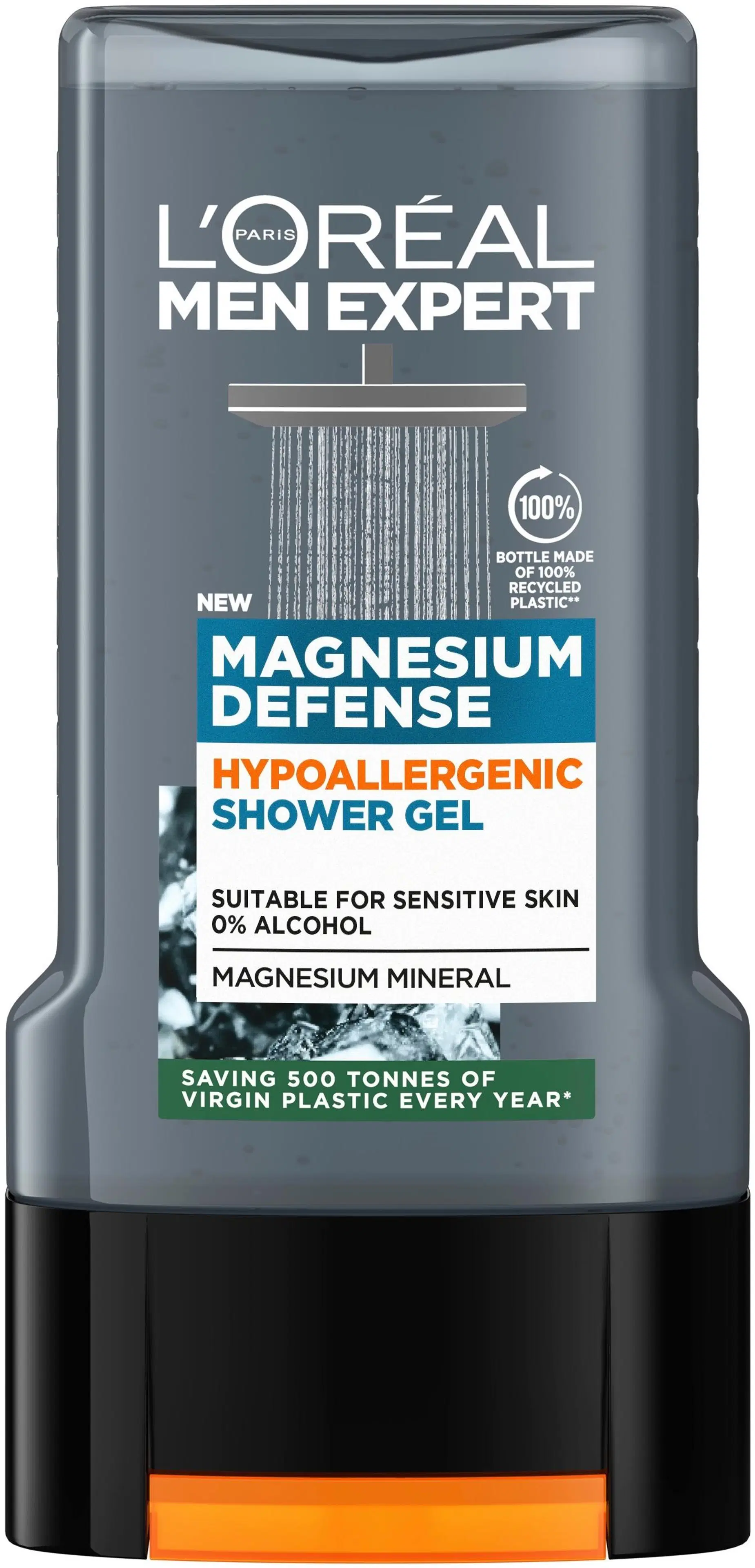 L'Oréal Paris Men Expert Magnesium Defense Hypoallergenic suihkugeeli 300 ml