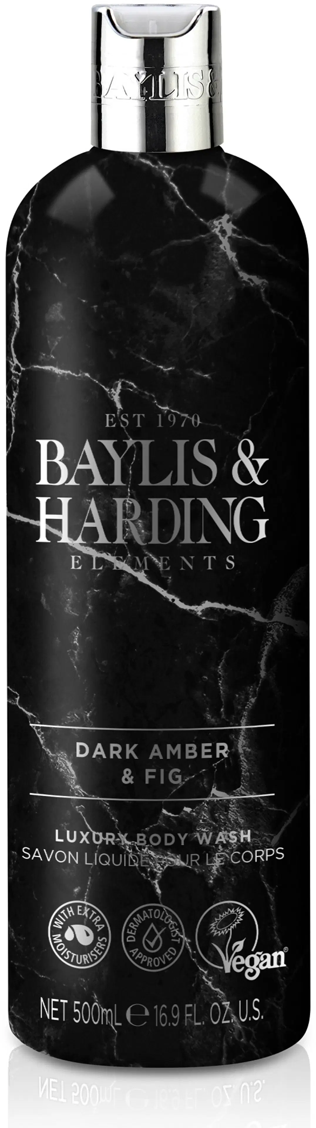 Baylis & Harding Elements Dark Amber & Fig 500ml suihkusaippua