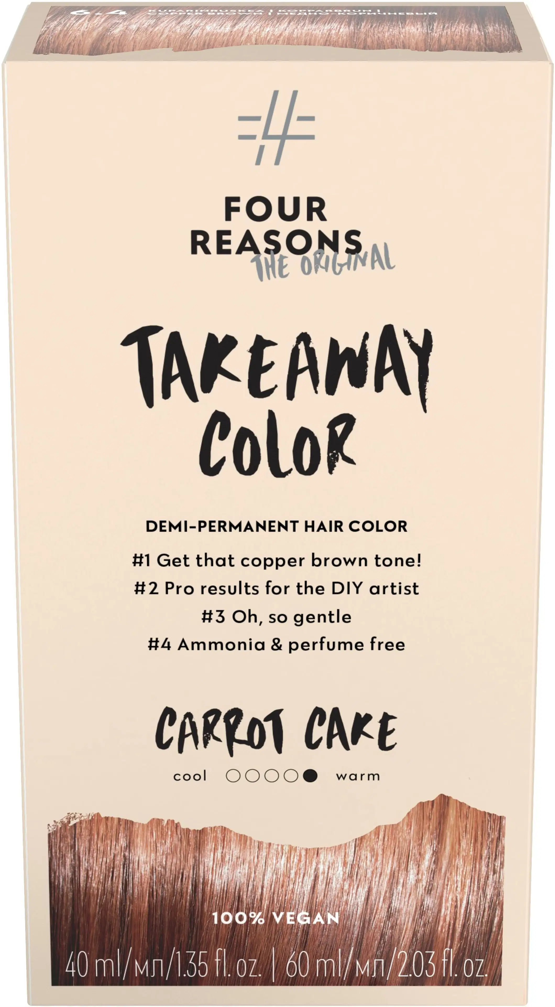 Four Reasons Original Takeaway Color 6.4 Carrot Cake kestosävyte