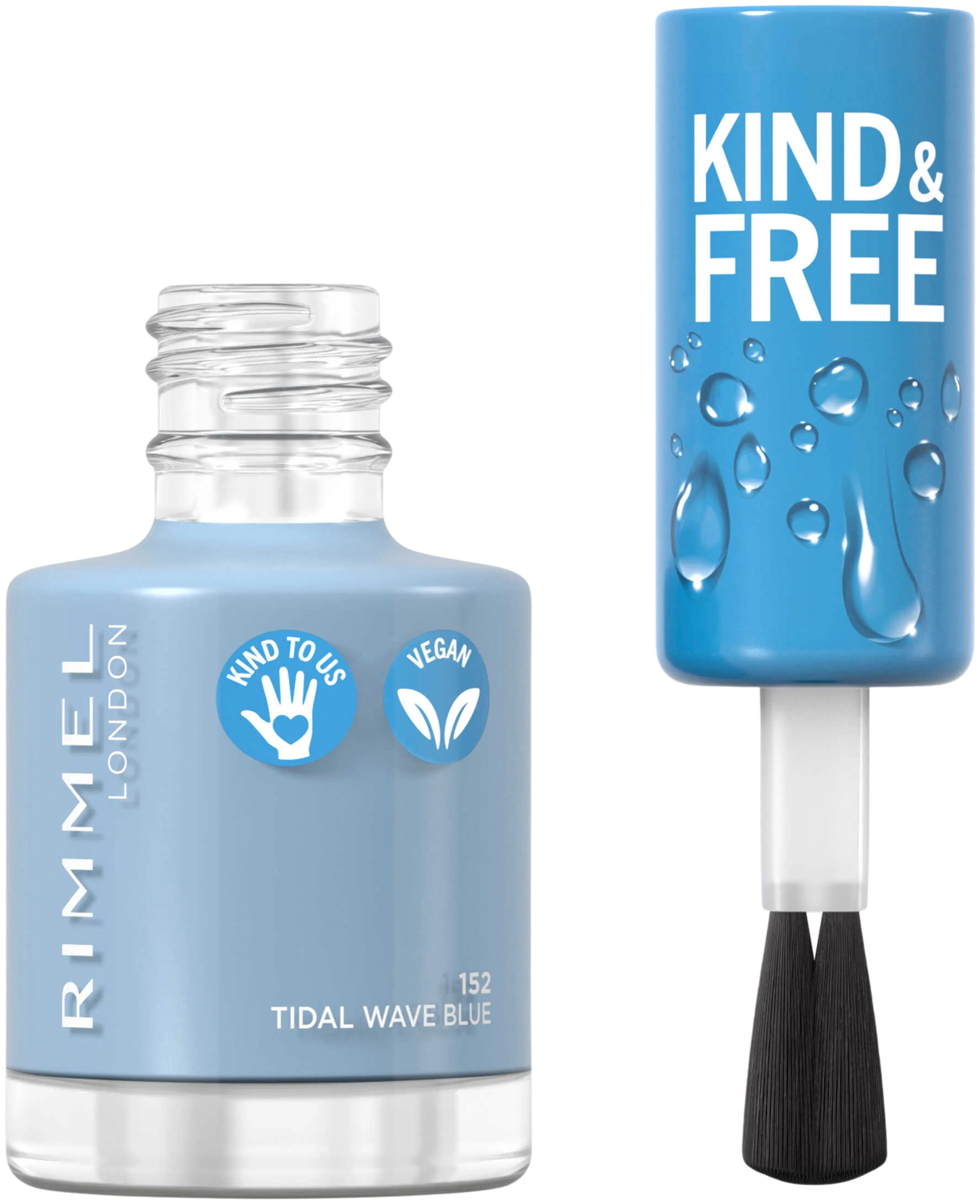 Rimmel Kind & Free Clean Nail Polish 8ml, 152 Tidal Wave Blue kynsilakka