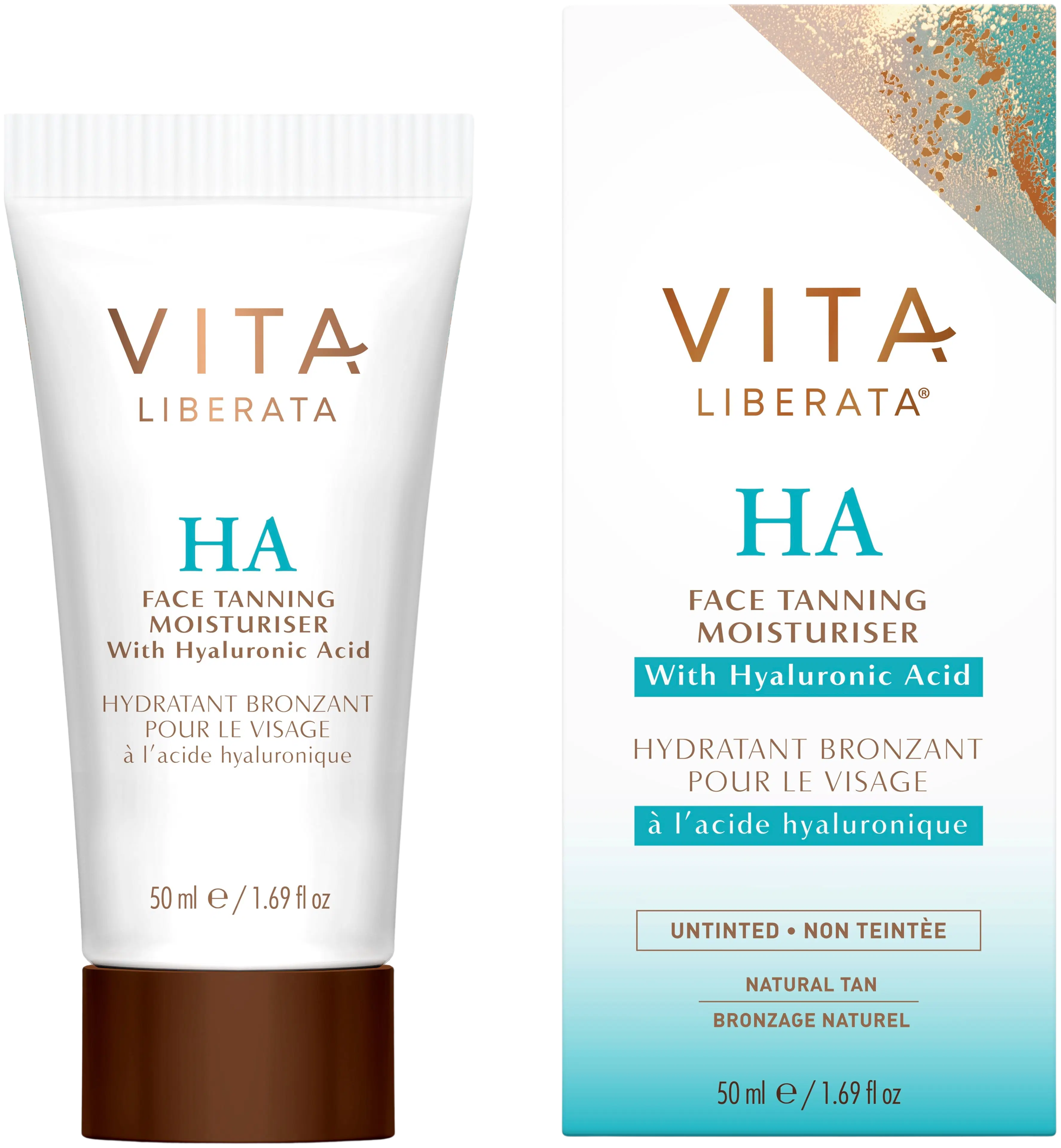 Vita Liberata Face Tanning Moisturiser with Hyaluronic Acid itseruskettava kasvovoide 50 ml