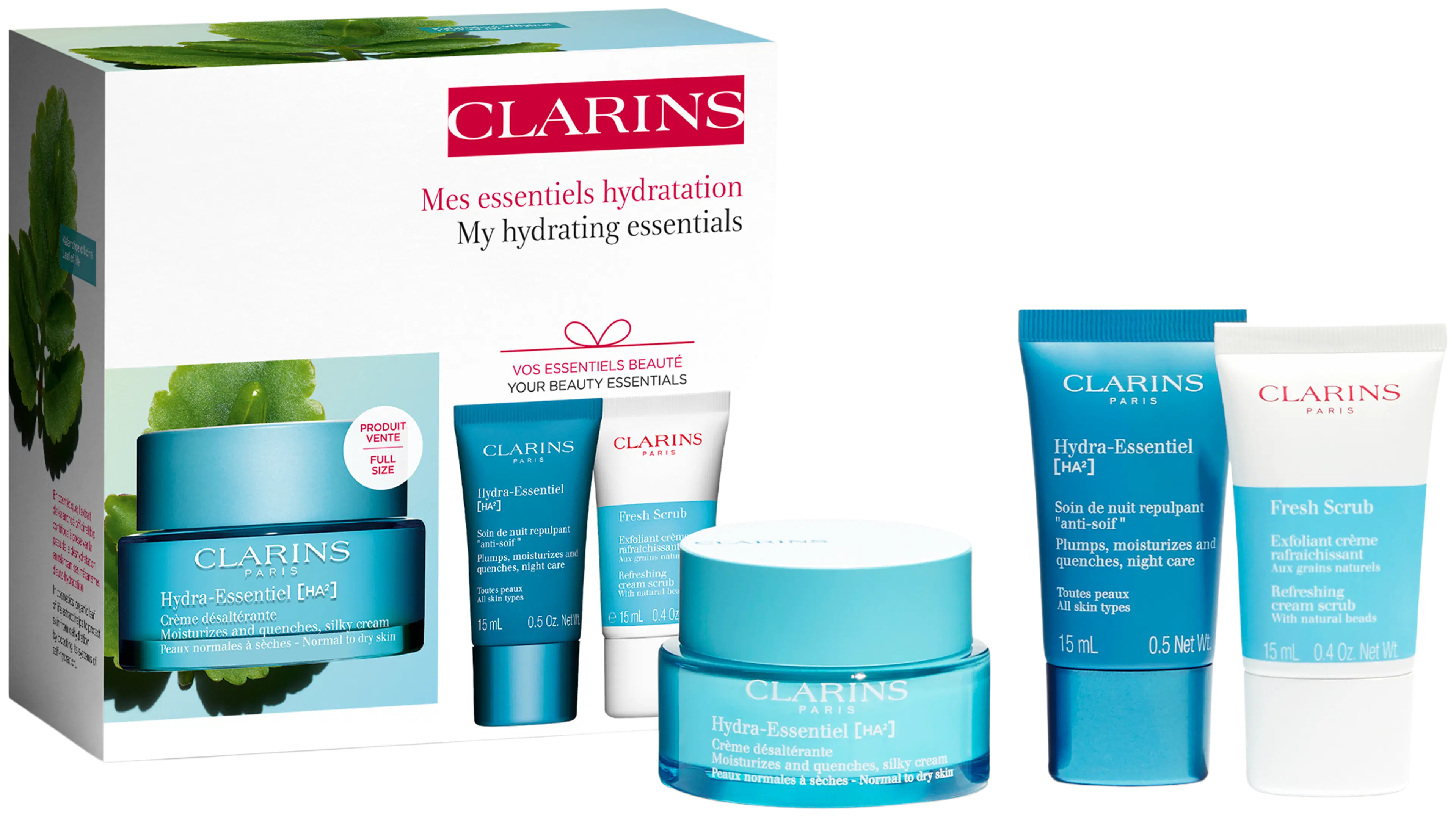Clarins Hydra Essentiel ihonhoitopakkaus