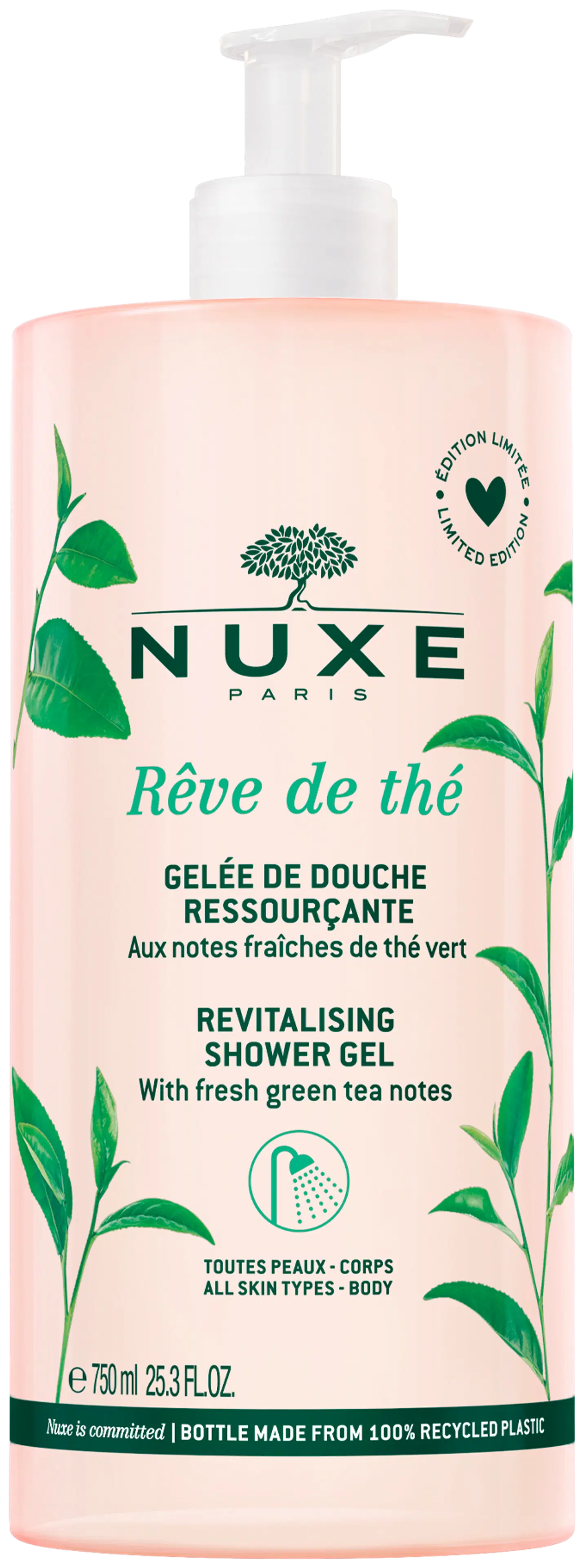 Nuxe body Reve de The revitalising Shower Gel suihkugeeli 750 ml