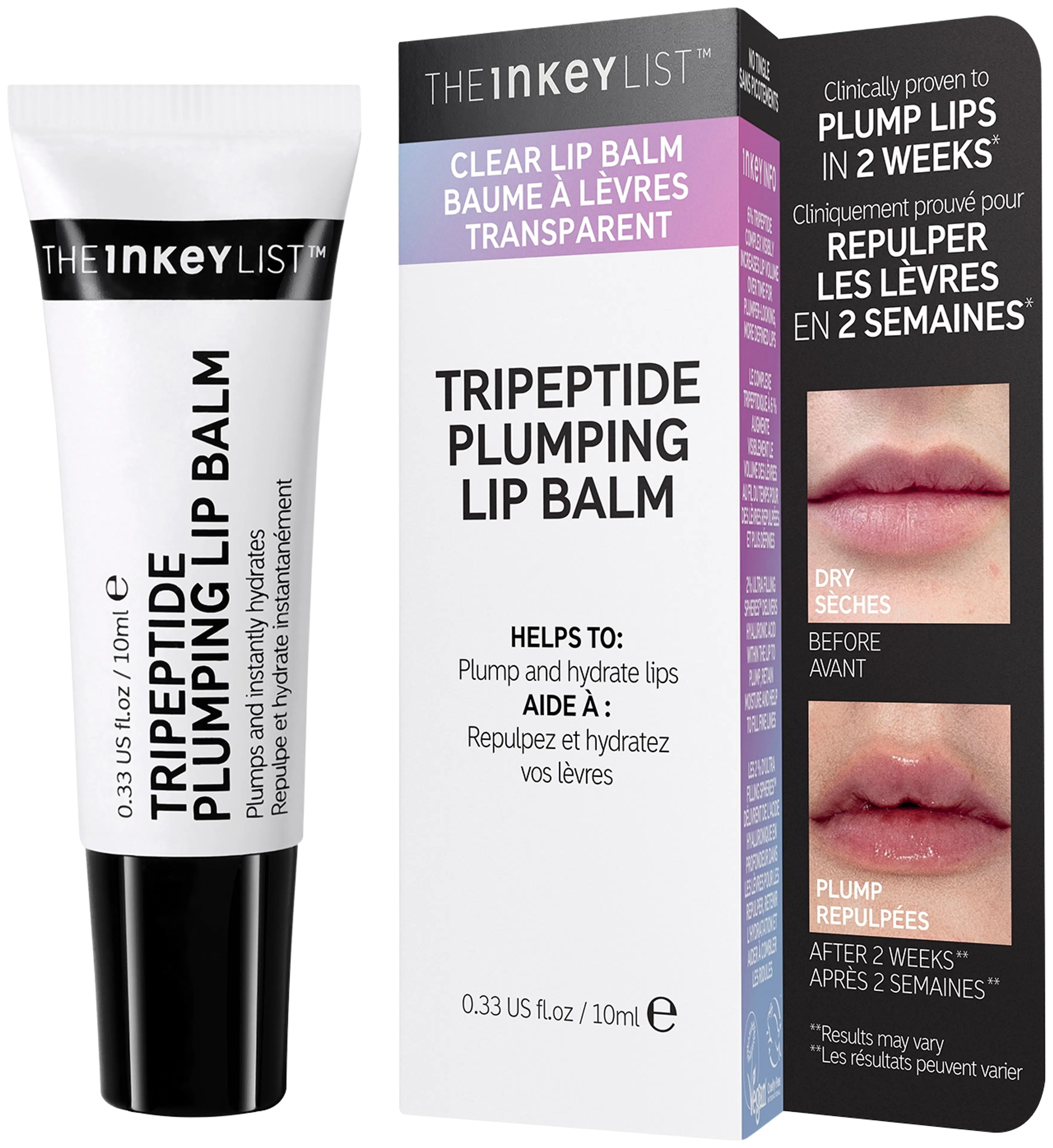 The Inkey List Tripeptide Plumping Lip Balm huulivoide 10 ml