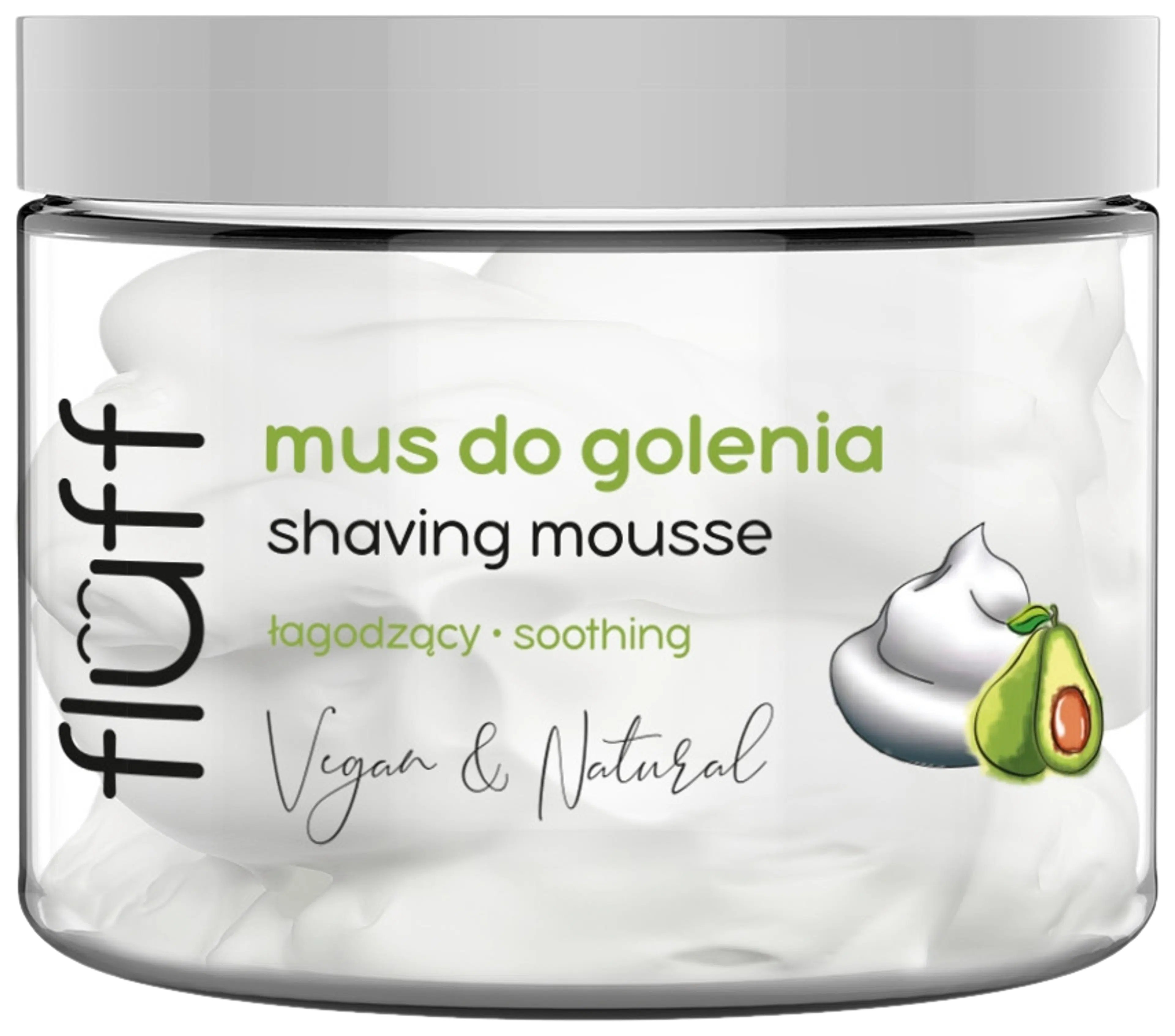 Fluff Shaving mousse with niacynamide and avocado extract -sheivausmousse