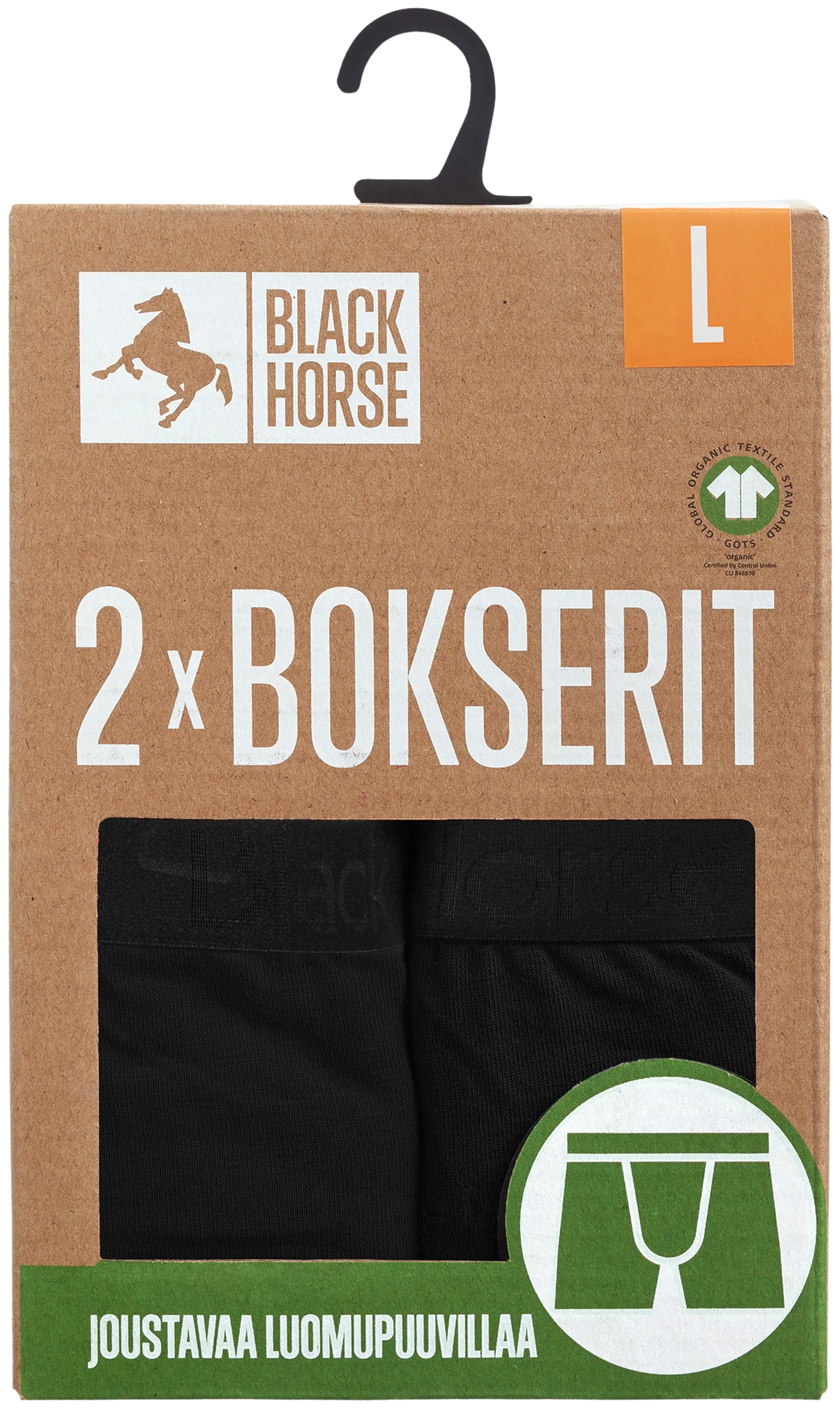 Black Horse miesten bokserit 2-pack I52782