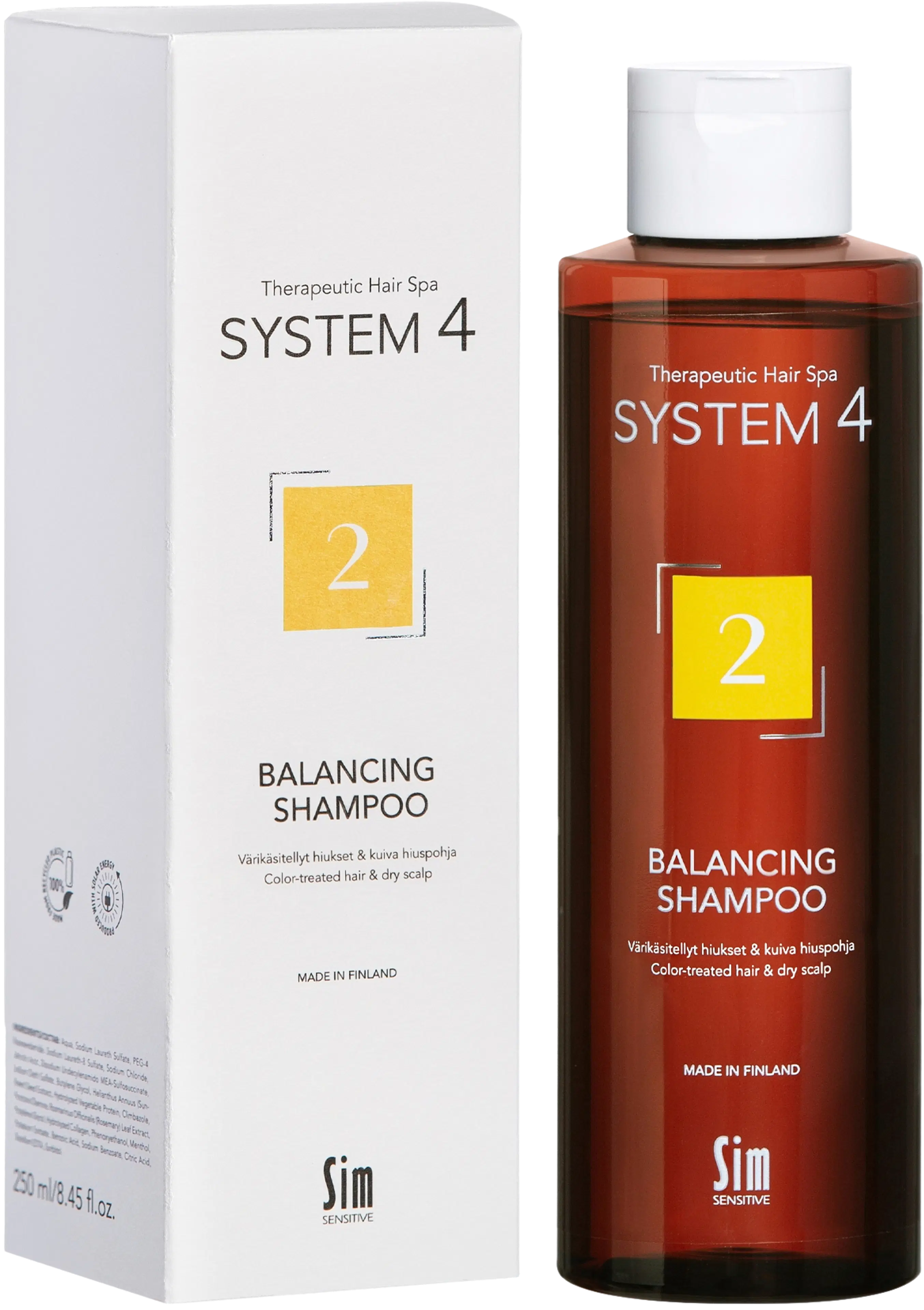 System4, 2 Balancing shampoo 250 ml
