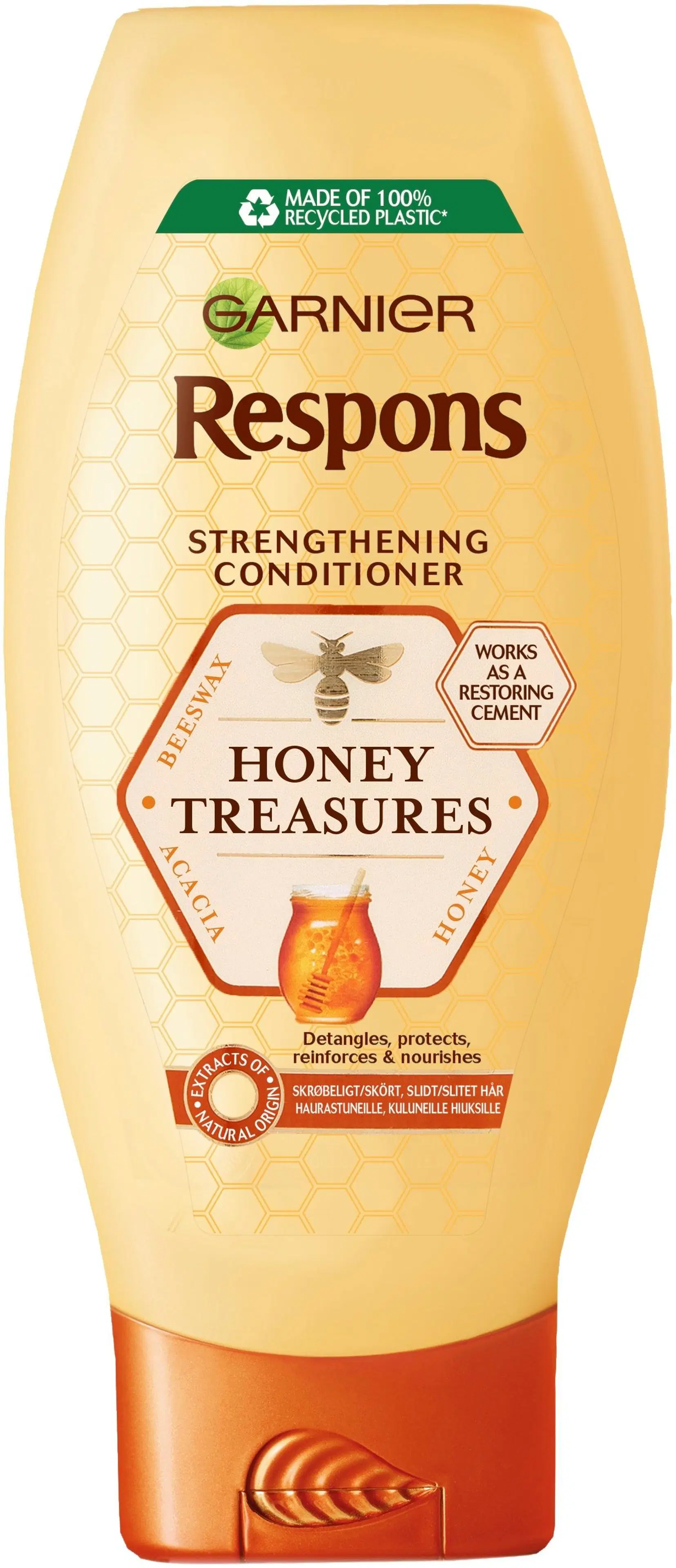 Garnier Respons Honey Treasures vahvistava hoitoaine heikoille ja kuluneille hiuksille 400ml