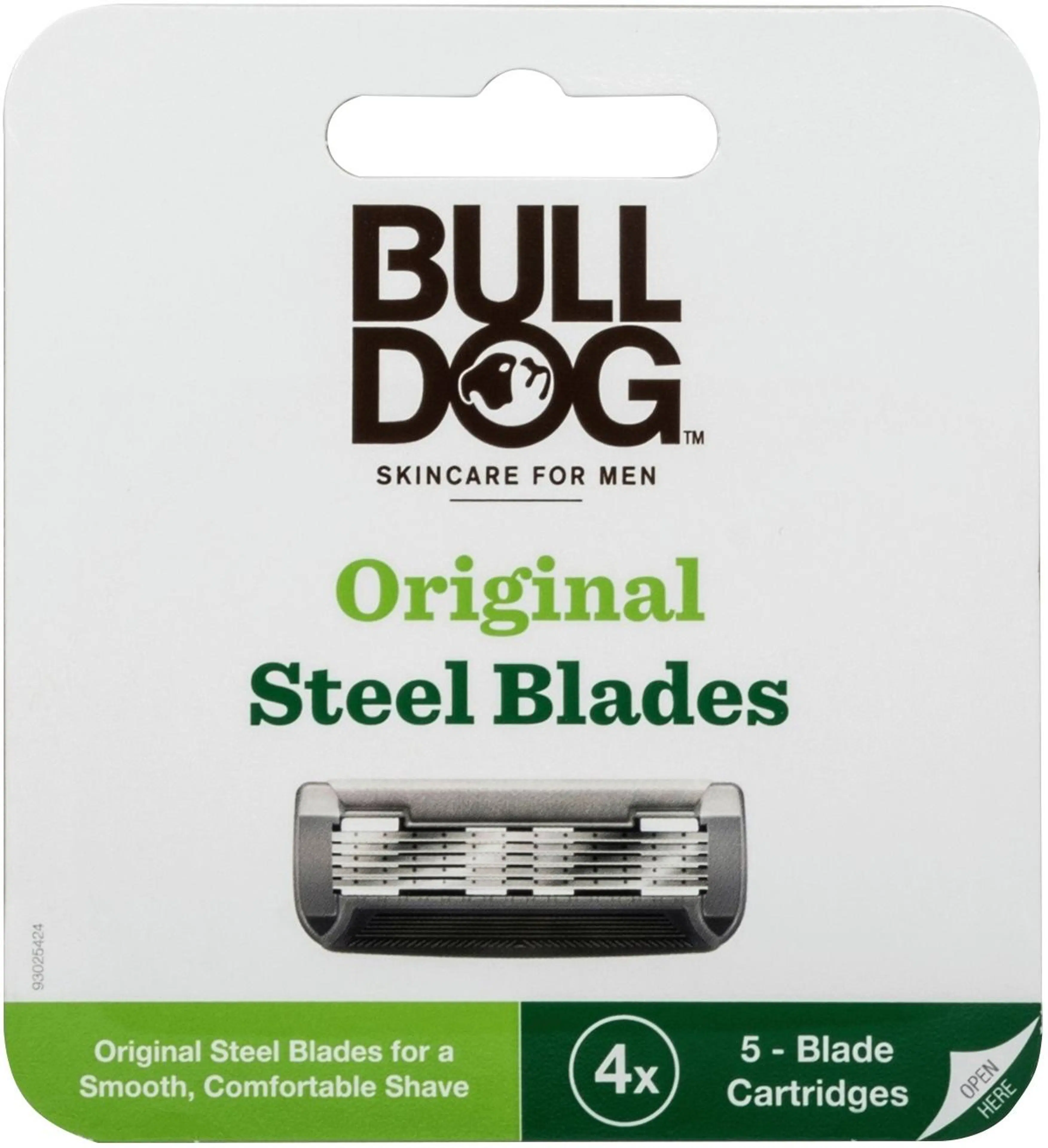 Bulldog Original Steel Blades partaterät 4 kpl