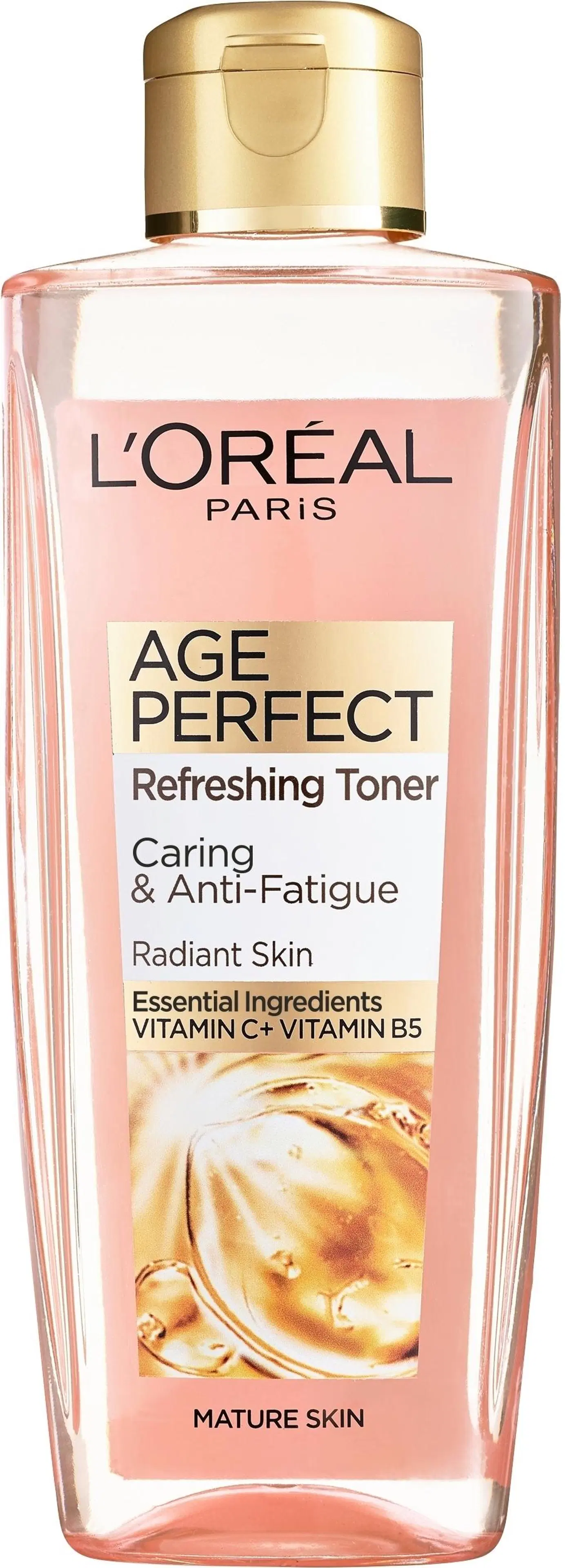 L'Oréal Paris Age Perfect Refreshing Toner raikastava kasvovesi ikääntyneelle iholle 200ml