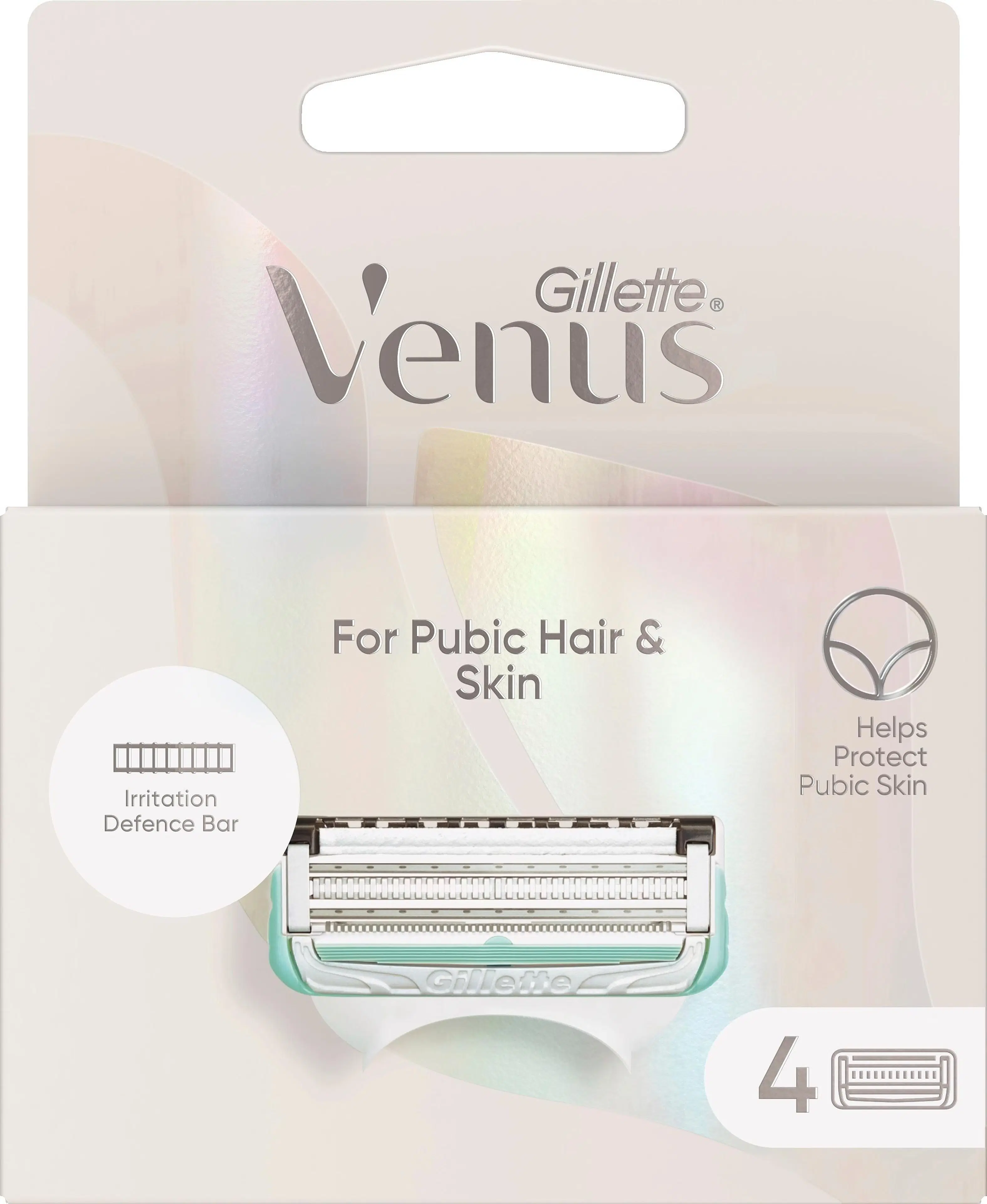 Gillette Venus Pubic Hair & Skin 4kpl terä