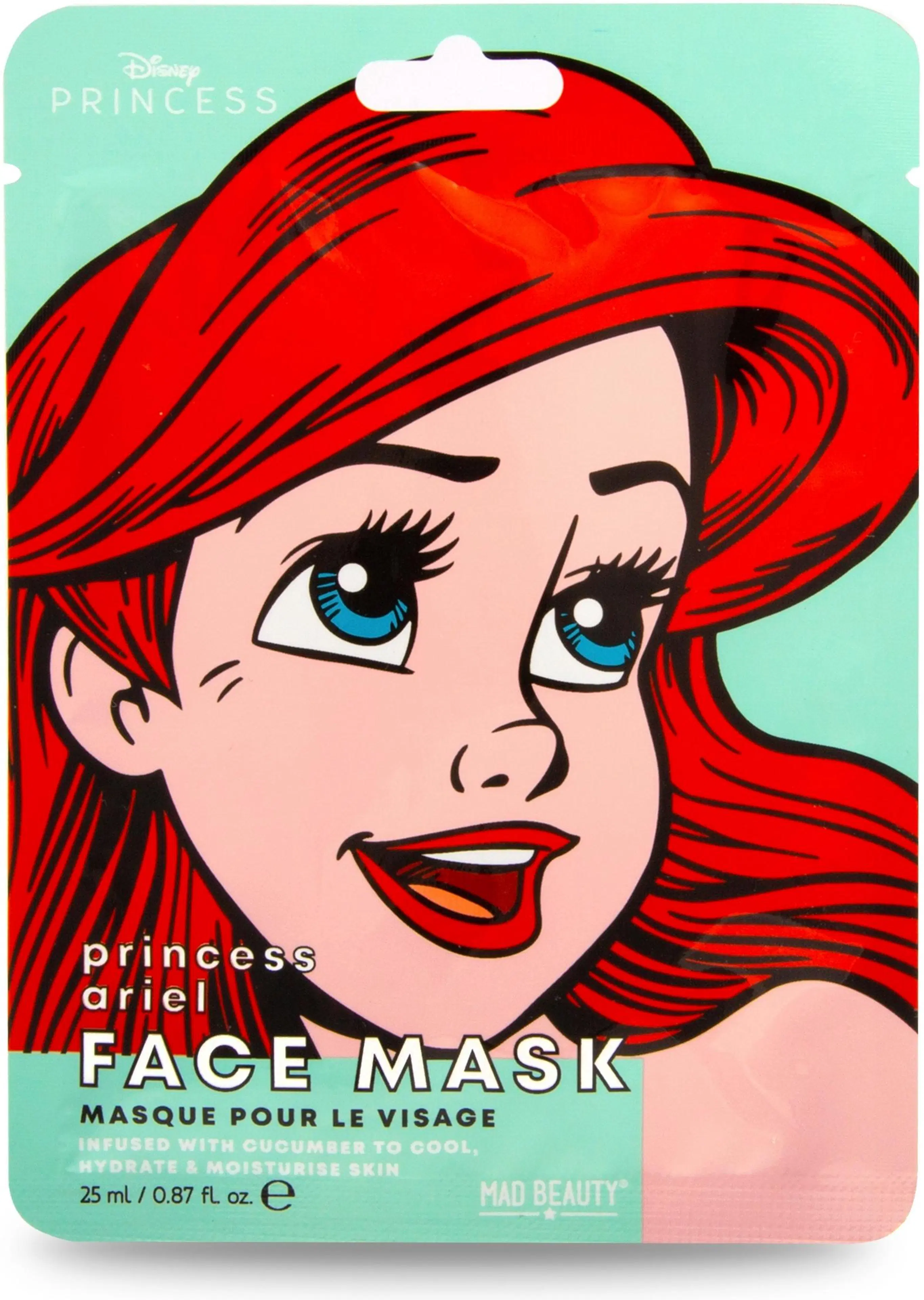 Mad Beauty POP Princess Face Mask Ariel  -kangasnaamio