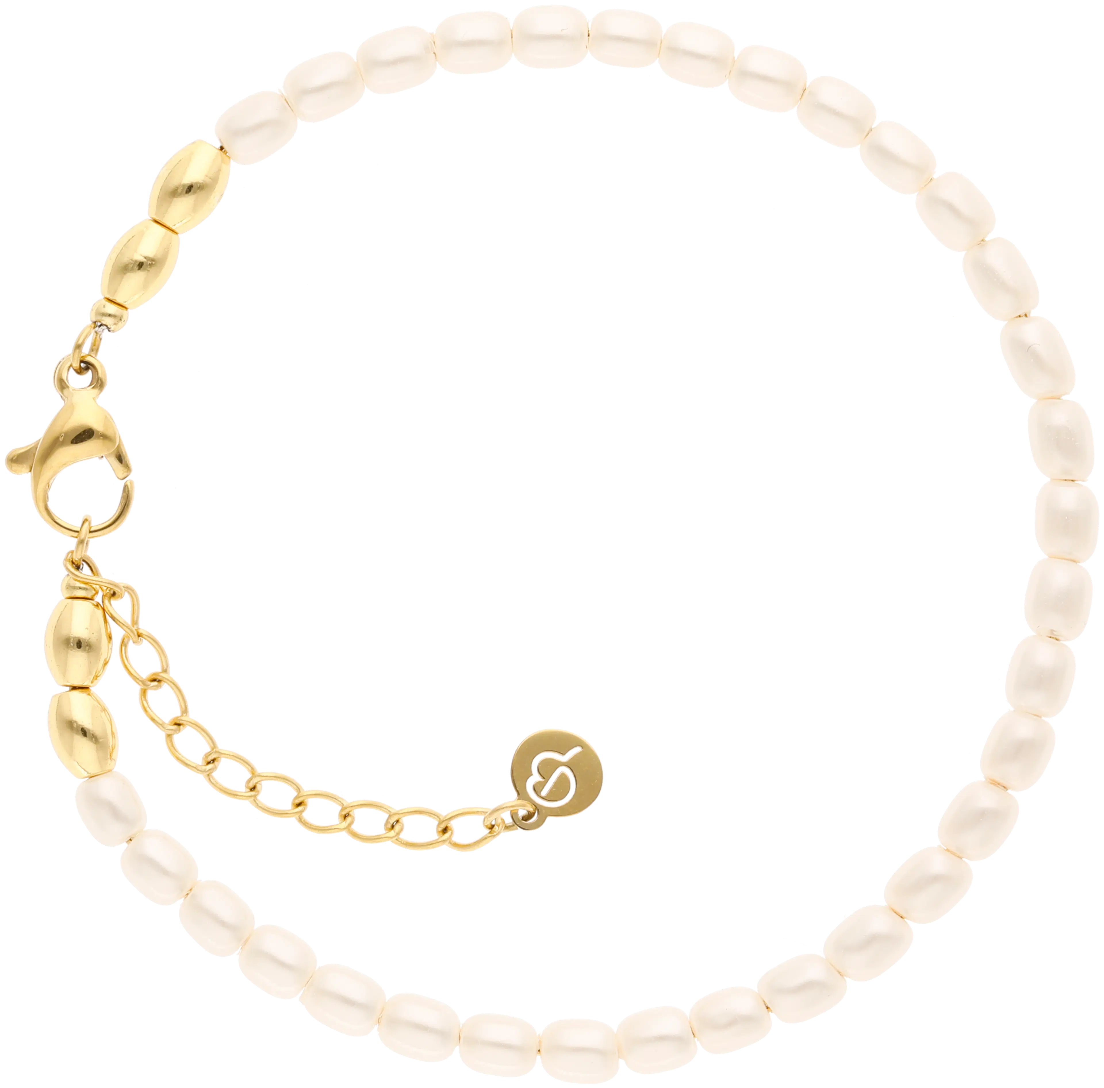 Edblad Cabo bracelet pearl gold rannekoru