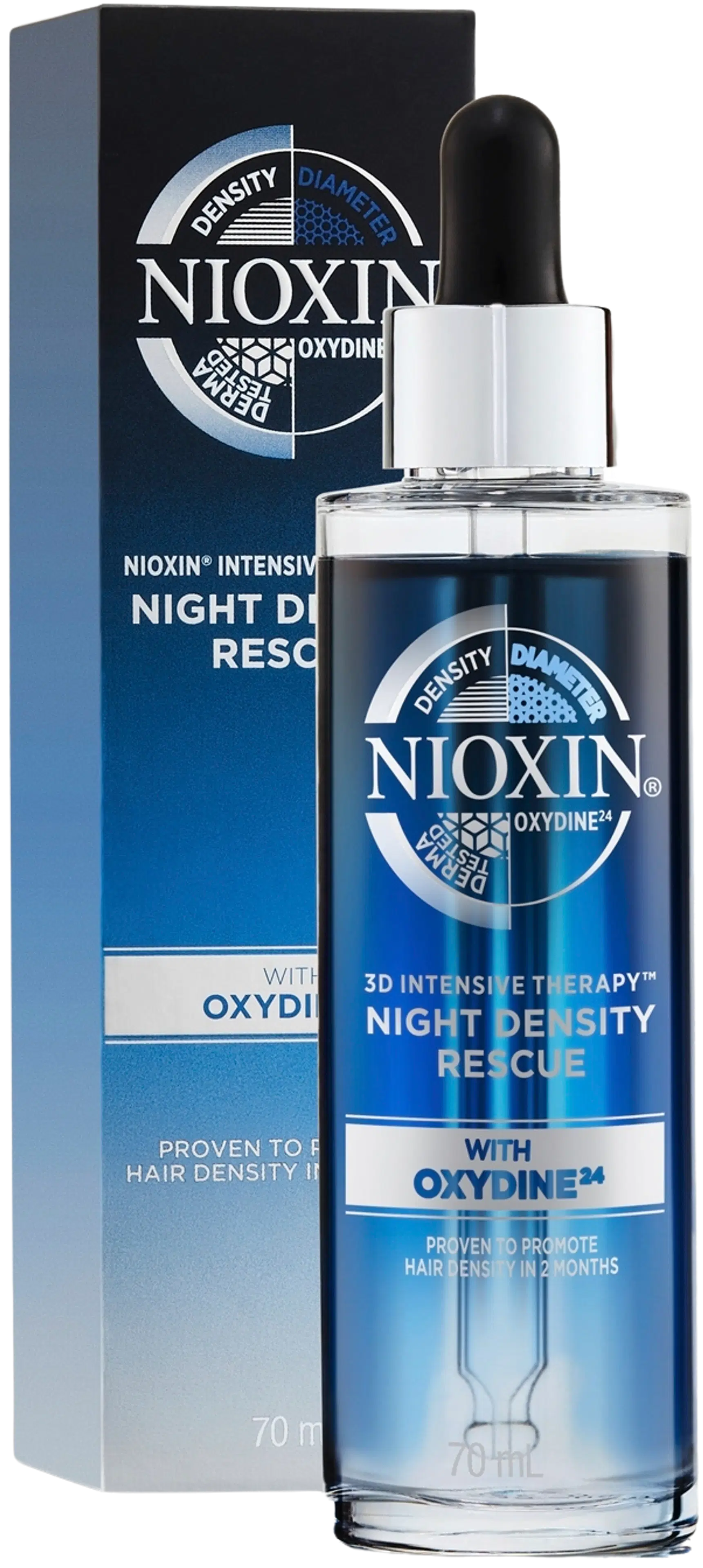 NIOXIN Night Density Rescue hiustenlähtöä hidastava yöhoito 70 ml