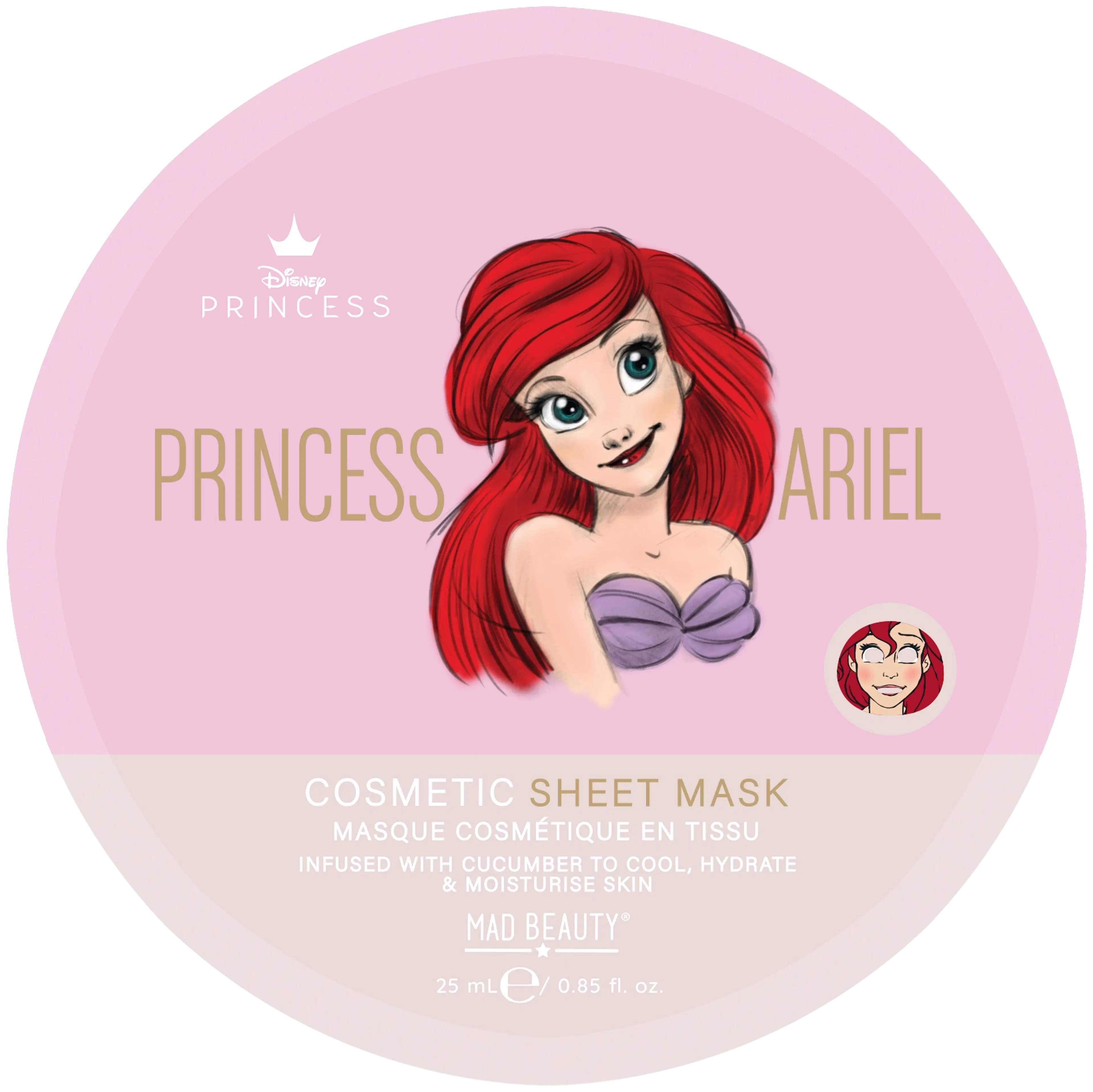 Mad Beauty Pure Princess Ariel Cosmetic Sheet Mask