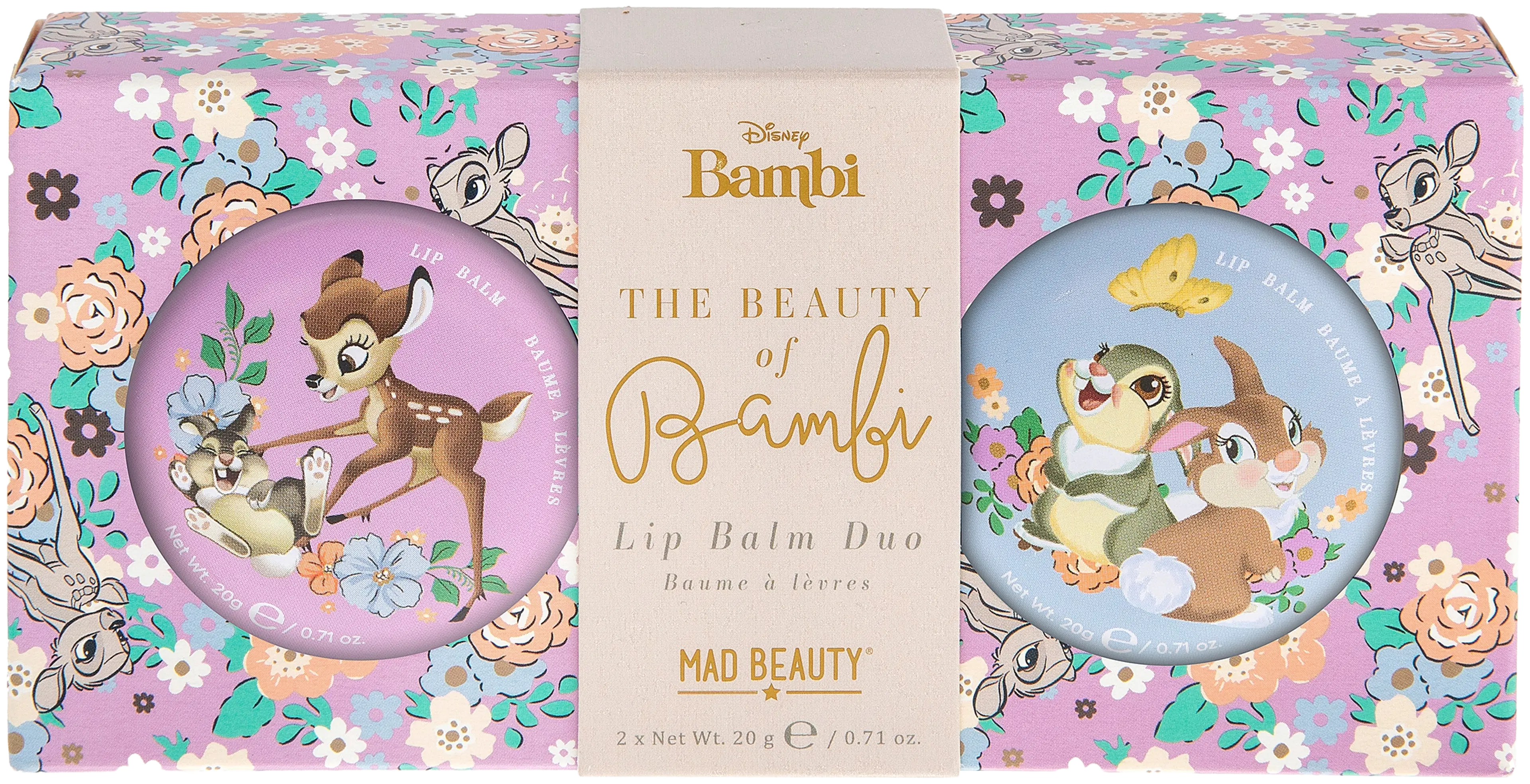 Mad Beauty Beauty Of Bambi Lip Balm Duo -huulivoideduo