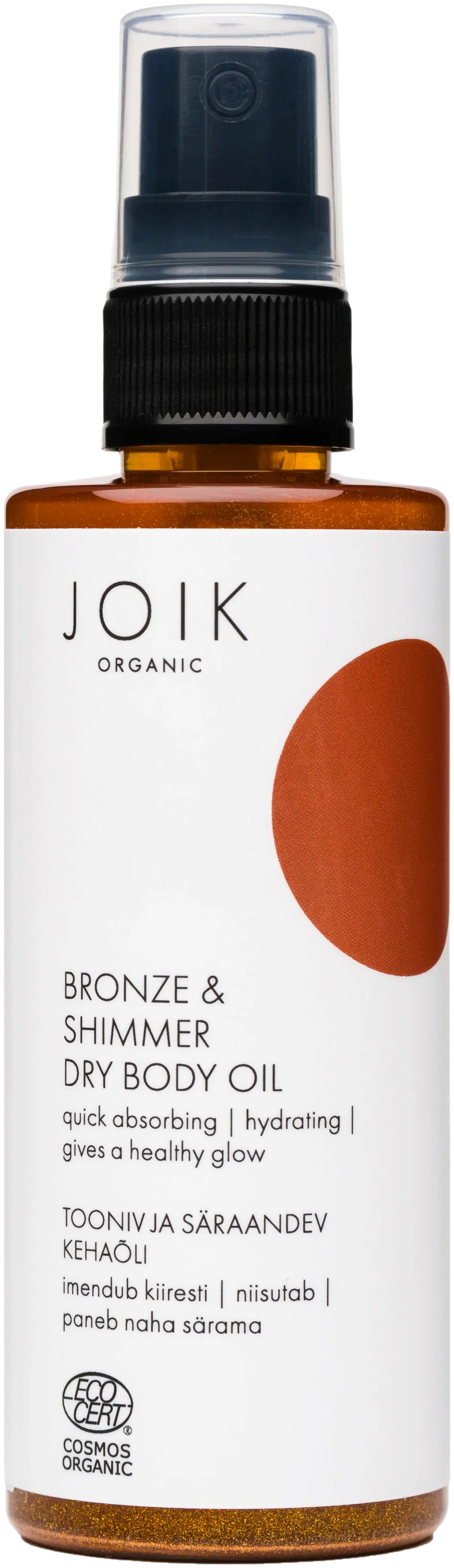 JOIK Organic Bronze & Shimmer Vartaloöljy 100 ml