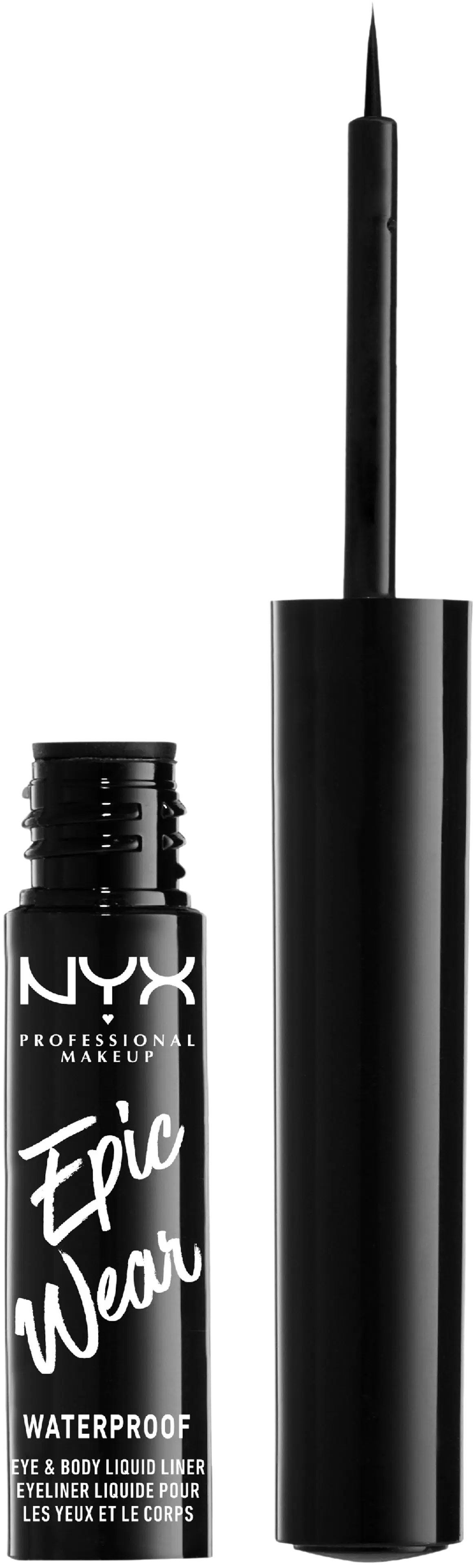 NYX Professional Makeup Epic Wear Semi Permanent Liquid Liner silmänrajauskynä 3,5 ml