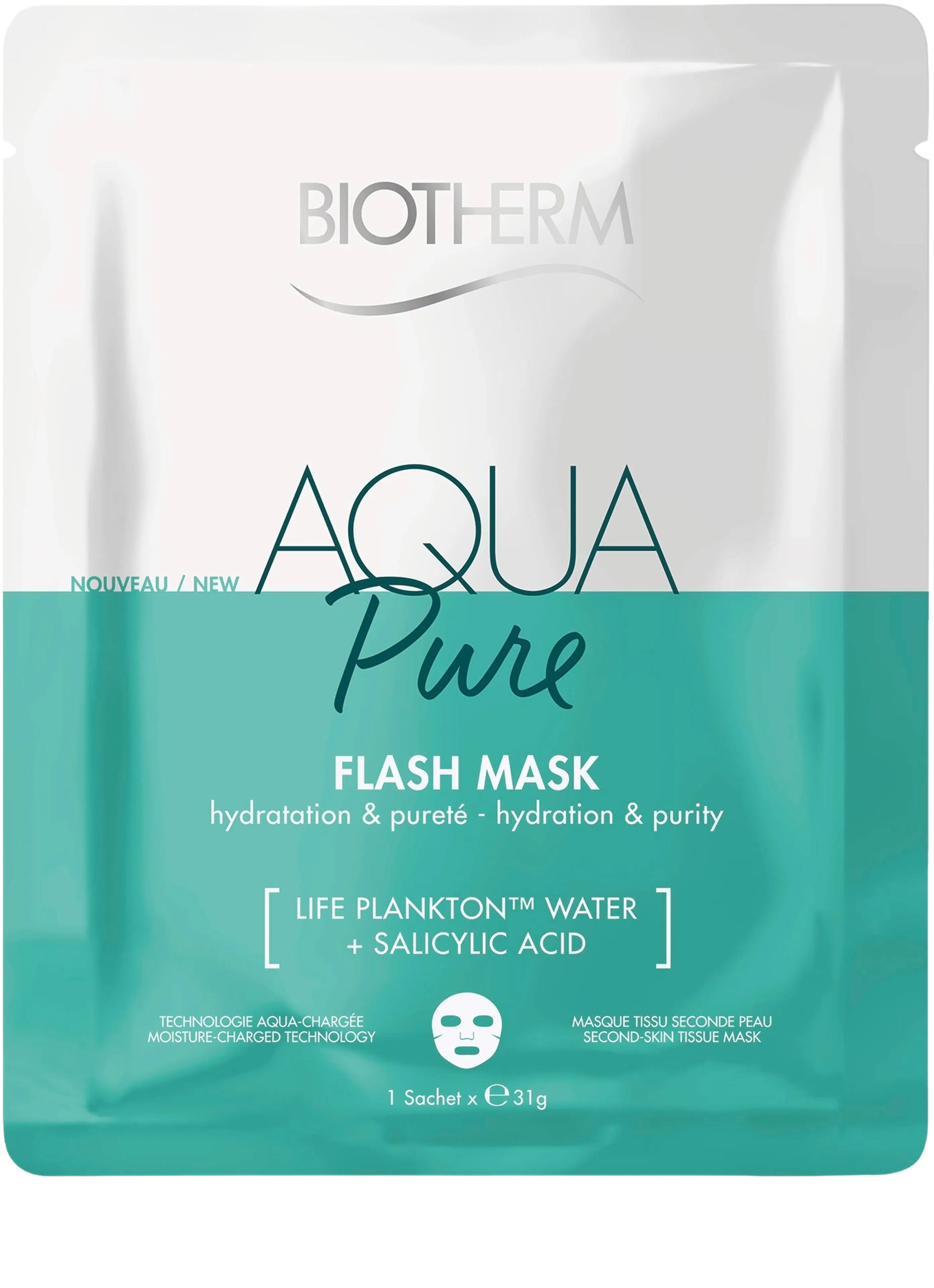 Biotherm Aqua Pure Flash Mask kangasnaamio