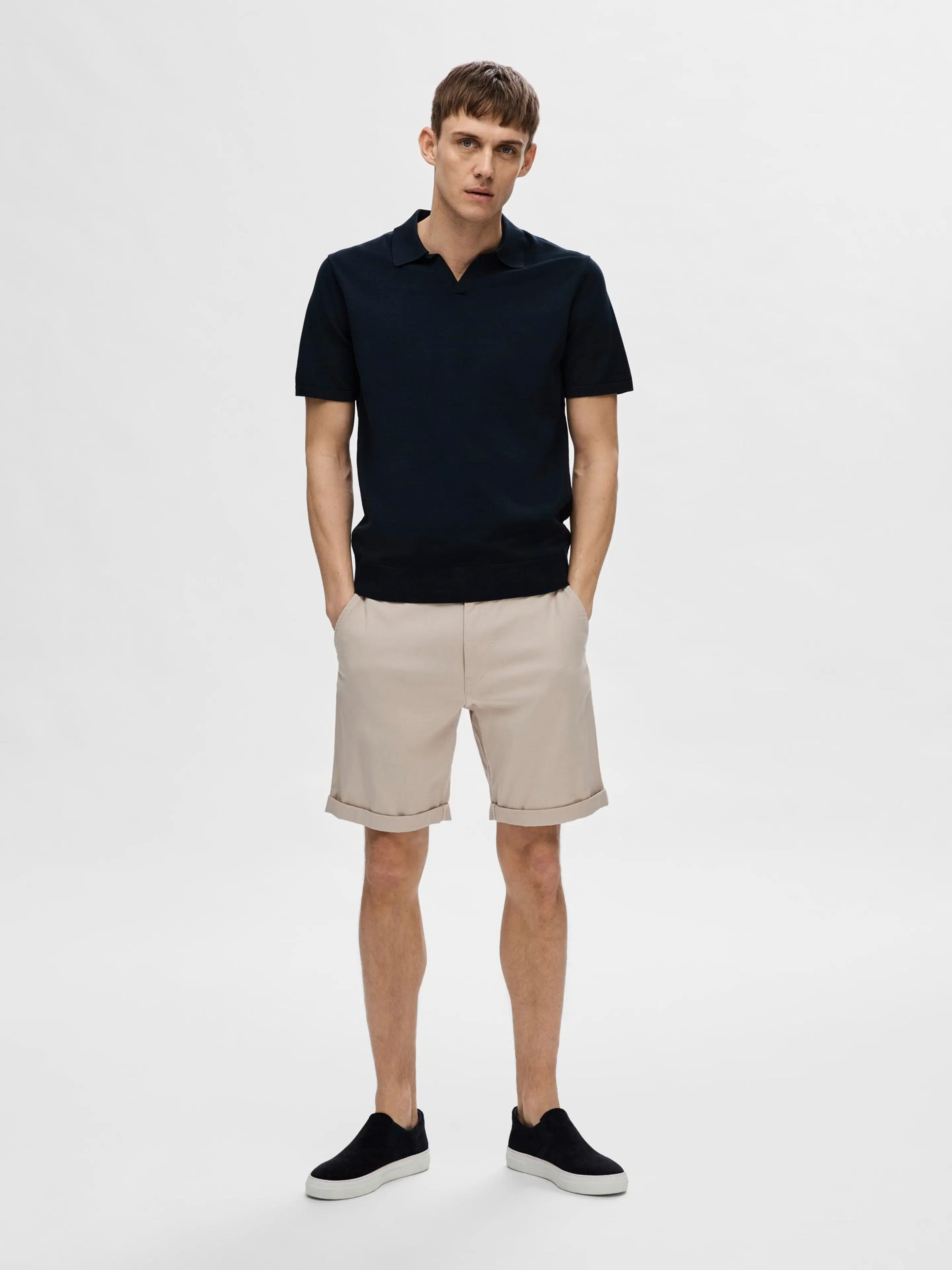 SELECTED HOMME Slhteller ss knit polo neule