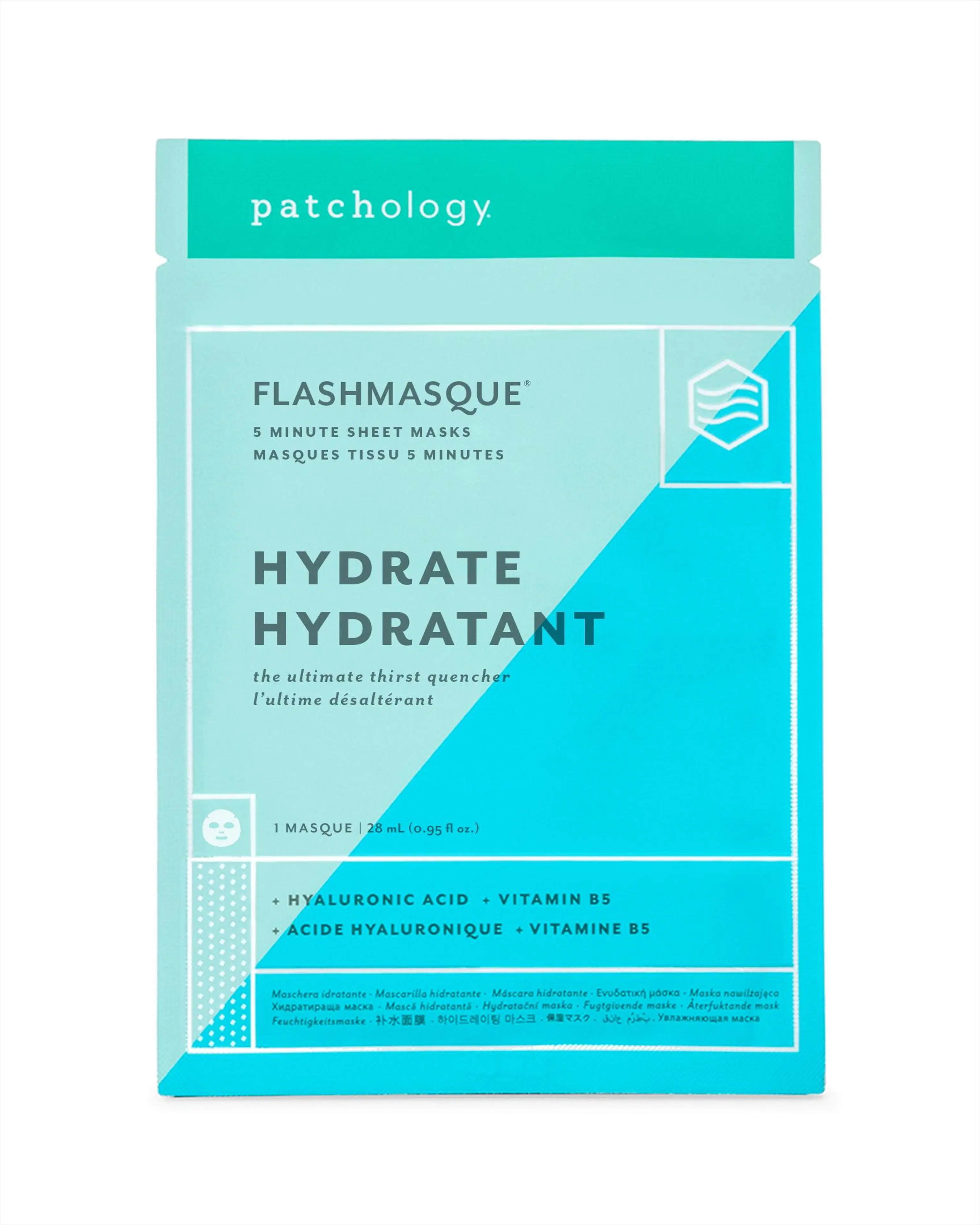 Patchology FlashMasque Hydrate Sheet mask -kangasnaamio