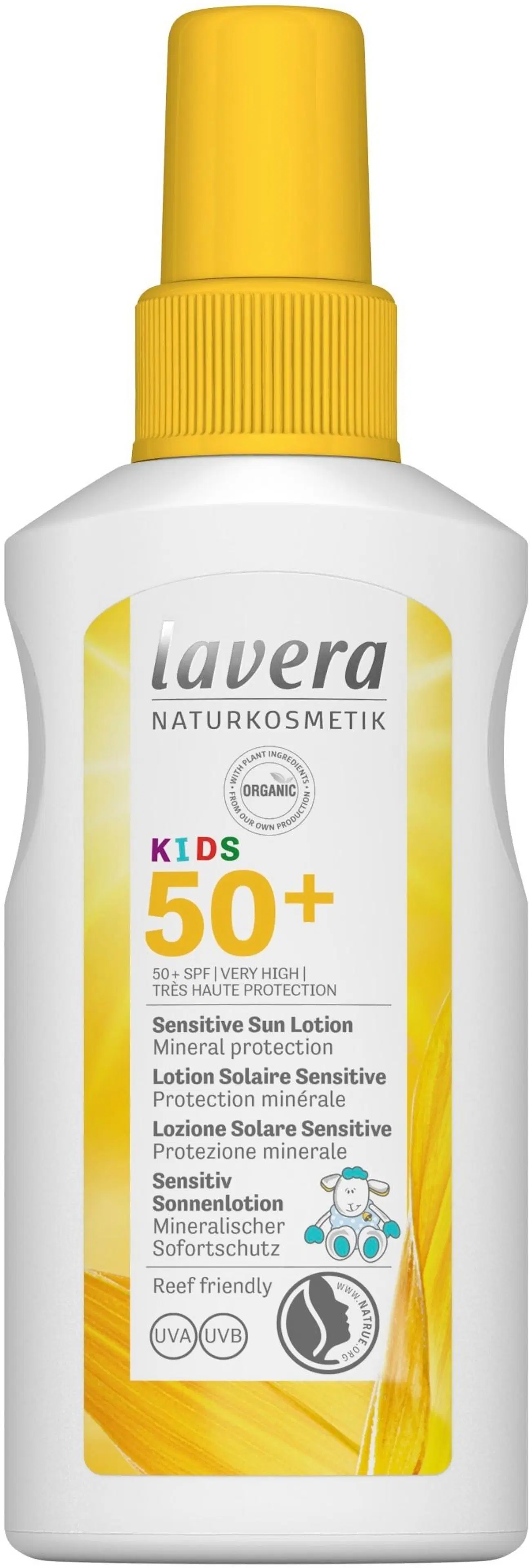lavera Kids' Sensitive Sun Lotion SPF 50+ - Aurinkosuojavoide lapsille100 ml