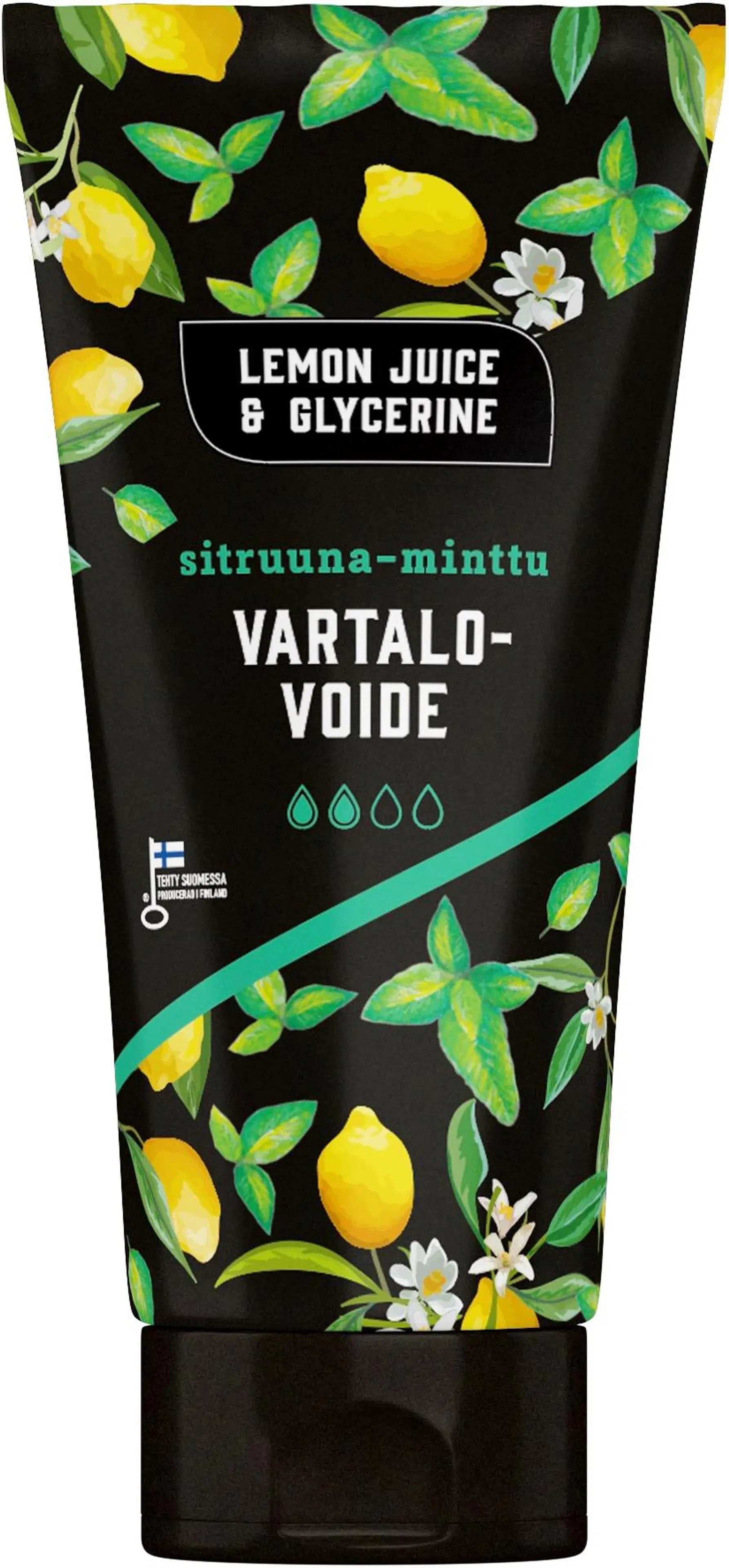 Lemon Juice & Glycerine Vartalovoide Sitruuna-Minttu 200ml