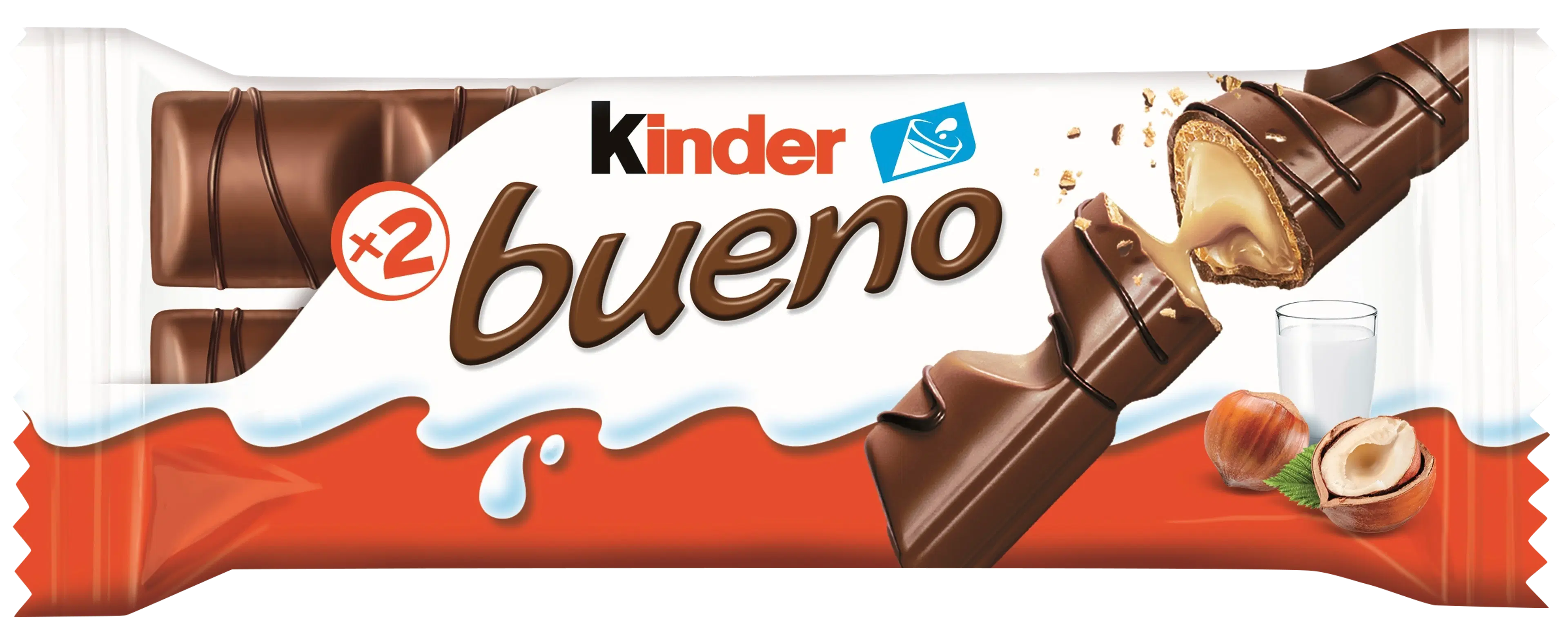 Kinder Bueno 43g maitosuklaapäällysteinen vohveli maitoisalla hasselpähkinätäytteellä
