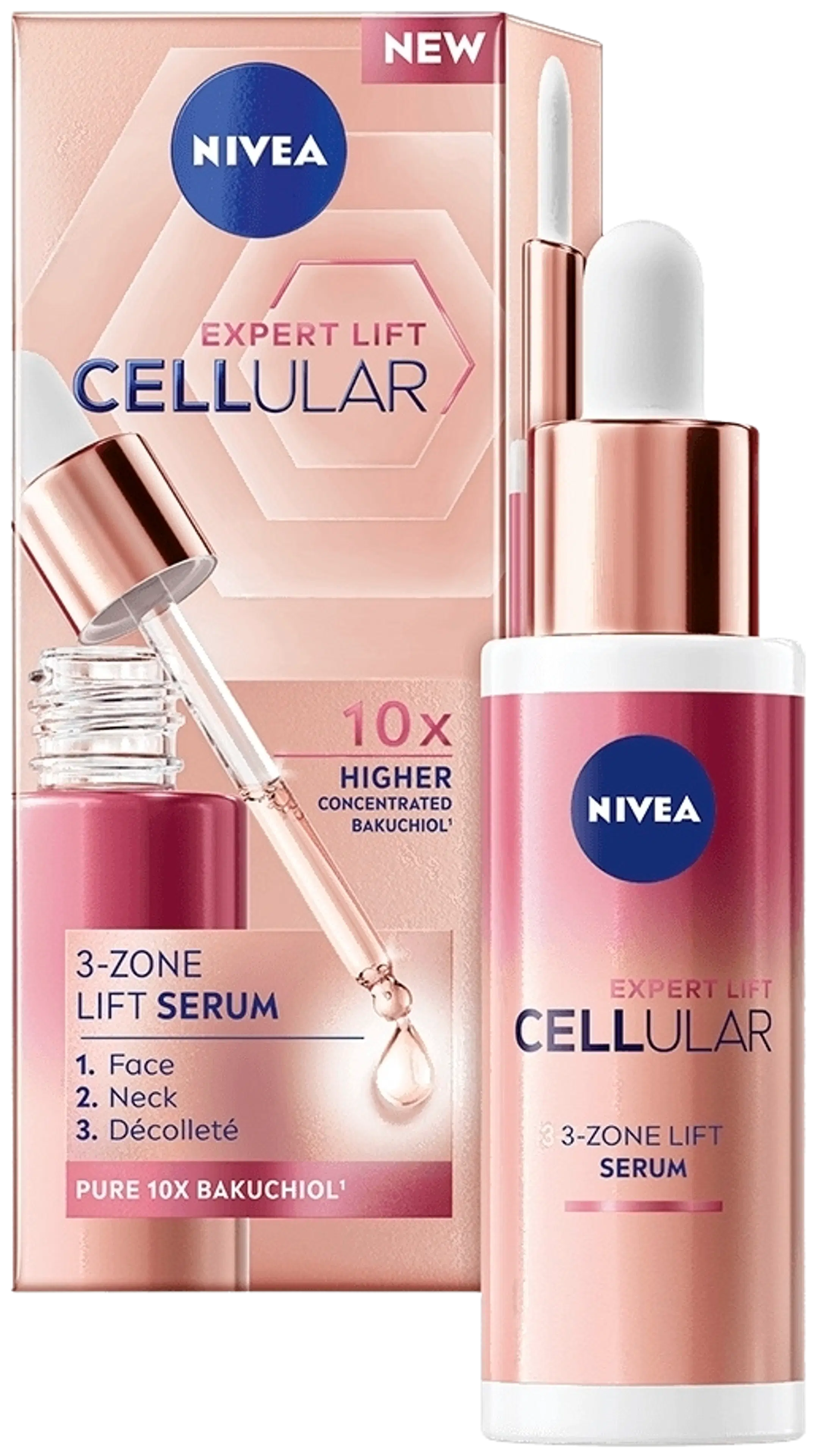 NIVEA 30ml Cellular Expert Lift 3-zone Lift Serum -kasvoseerumi