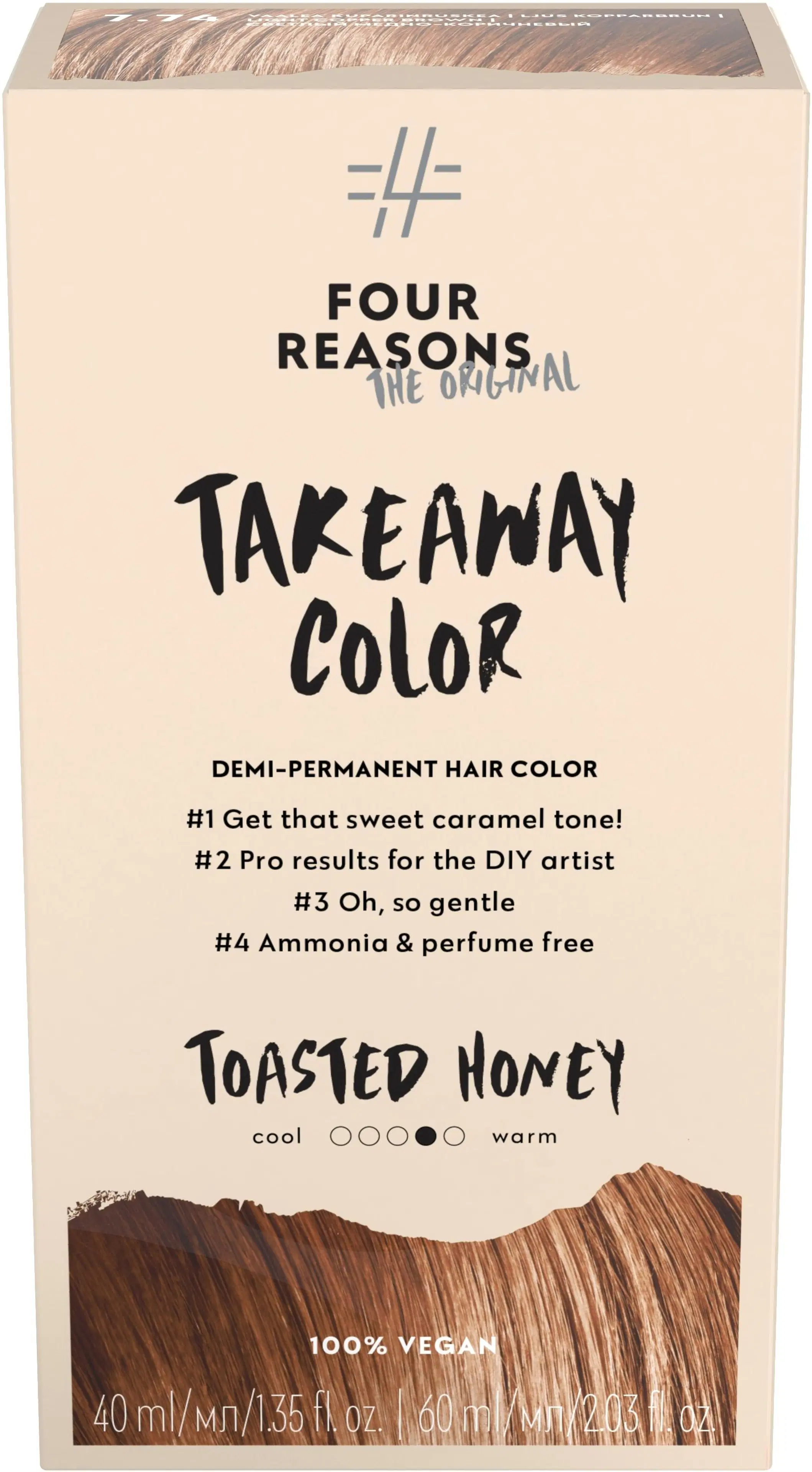 Four Reasons Original Takeaway Color 7.74 Toasted Honey kestosävyte