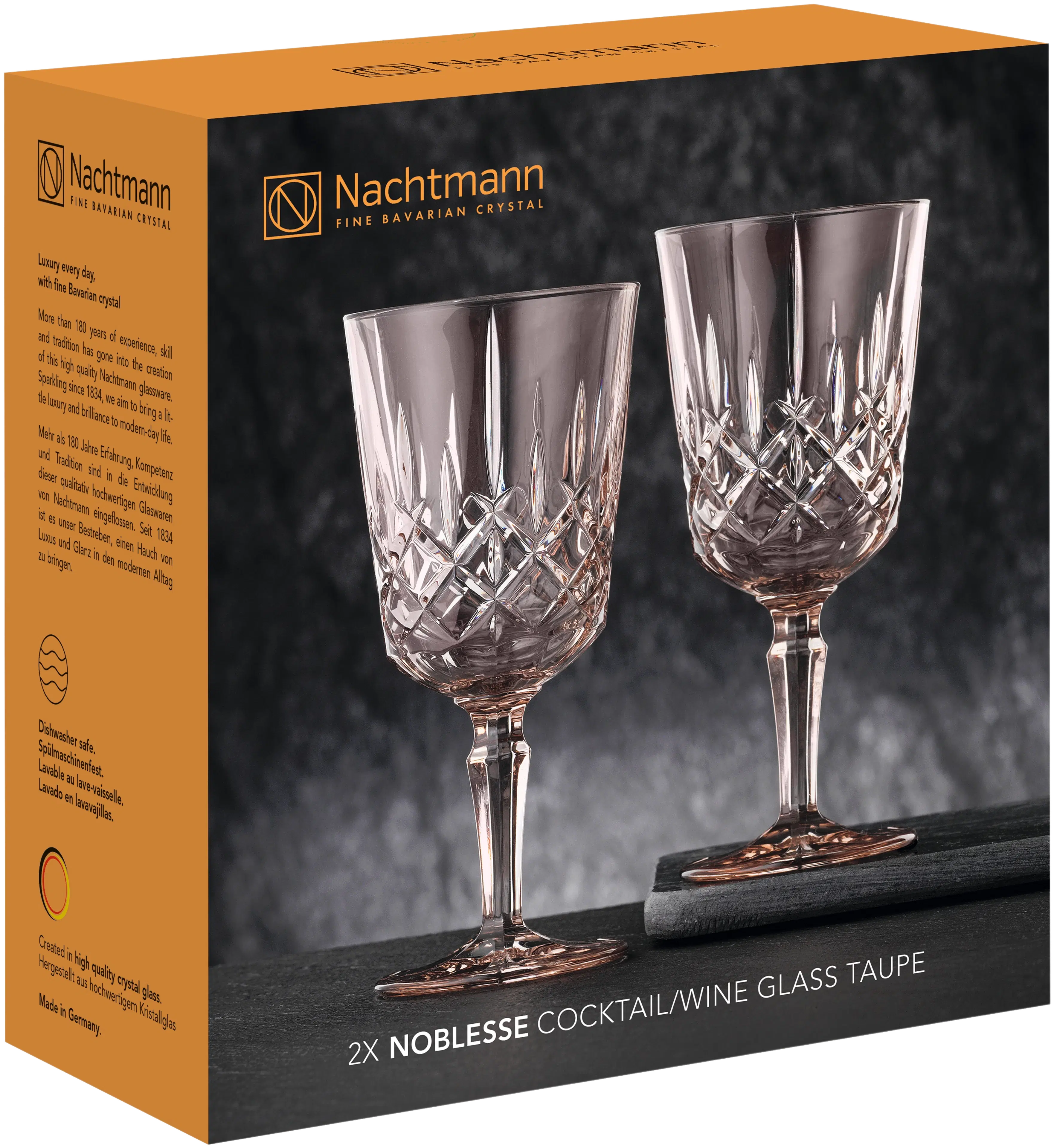 Nachtmann Noblesse cocktail-/viinilasi 355 ml taupe 2 kpl