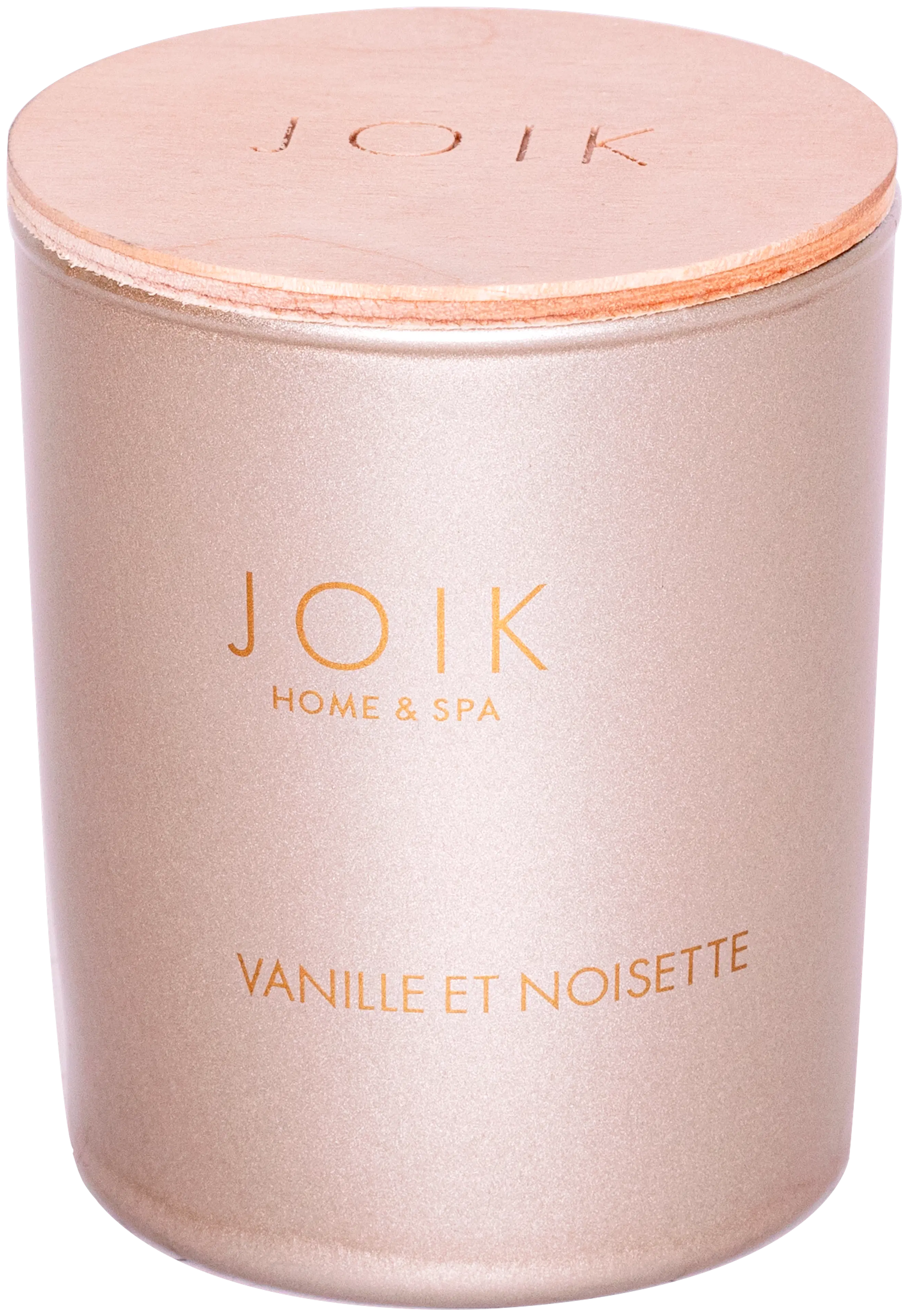 JOIK Home & SPA Tuoksukynttilä Vanille et Noisette puukannella