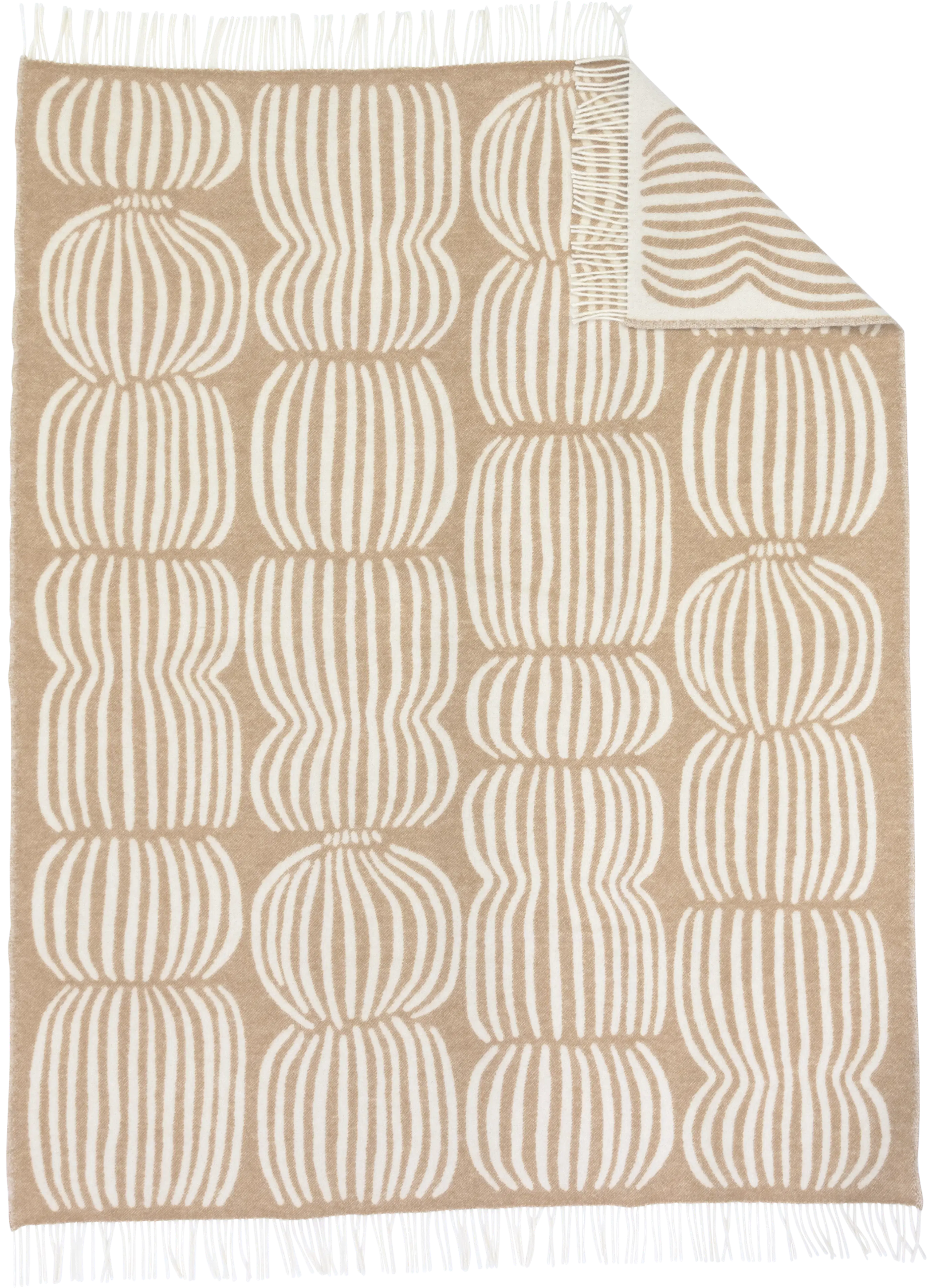 Pentik Vilja torkkupeitto 130x170 cm, vaaleanruskea