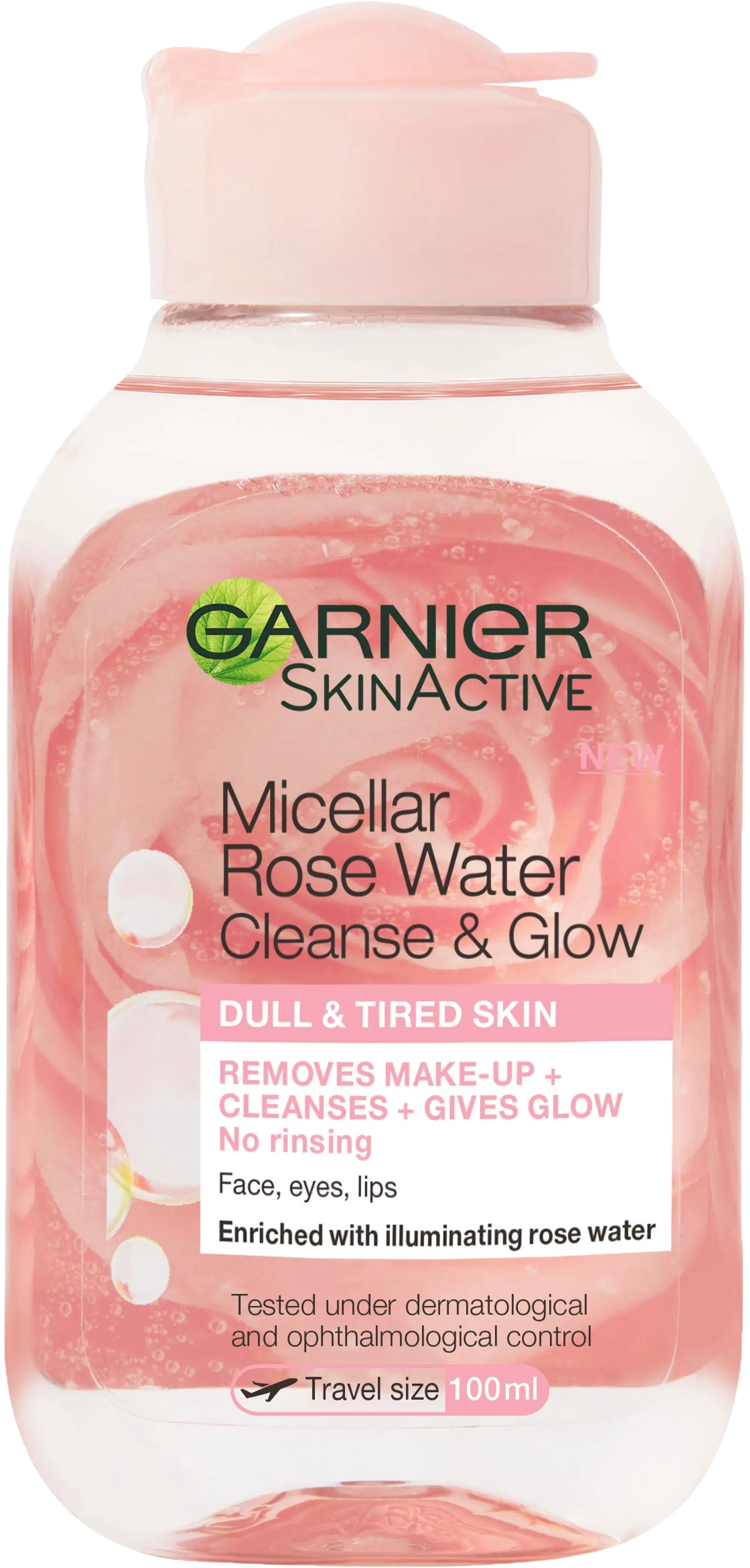Garnier Skin Active Micellar Rose Water Cleanse & Glow puhdistusvesi 100ml